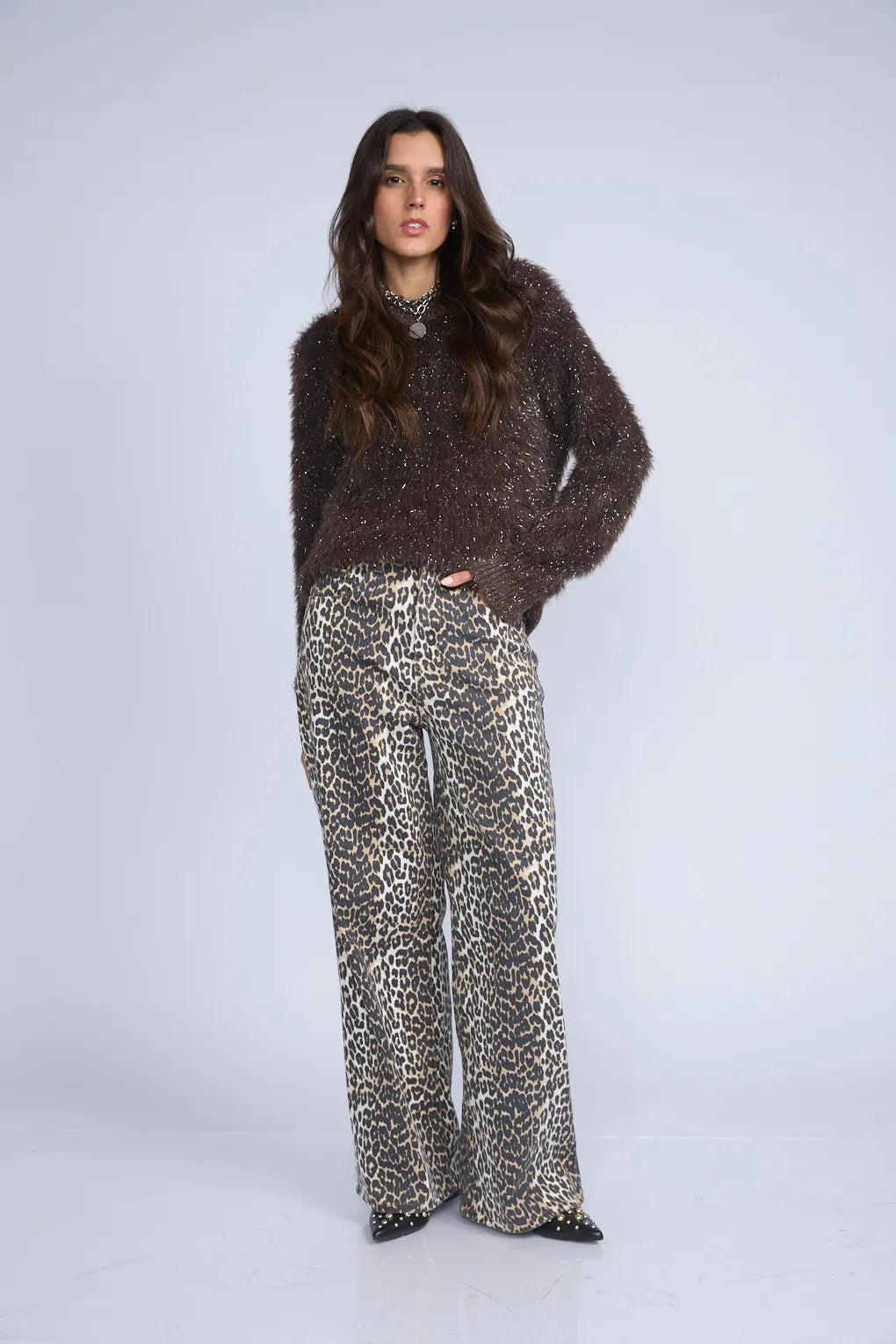 Pantalon Animal Print Recto