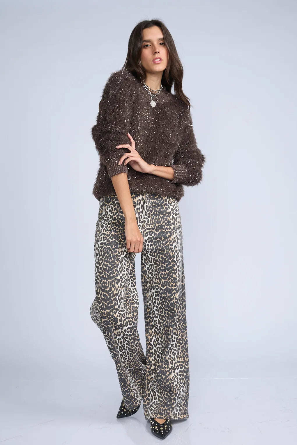 Pantalon Animal Print Recto