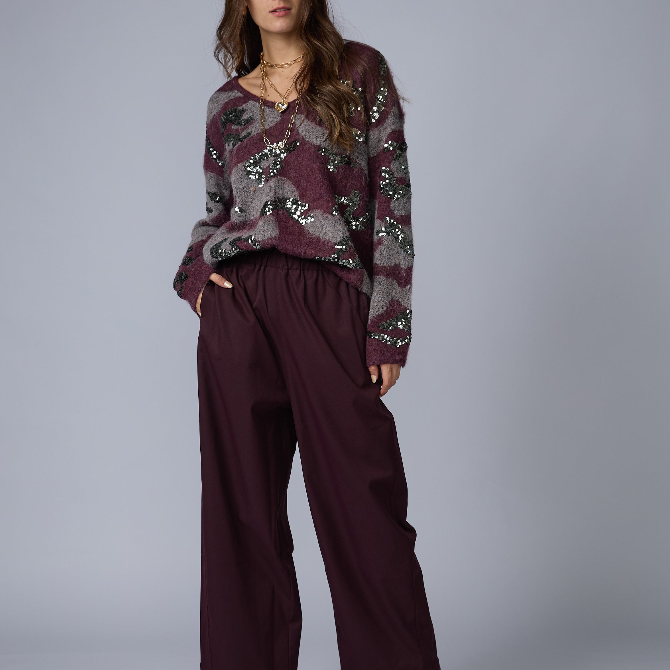 Pantalon Wide Recogido
