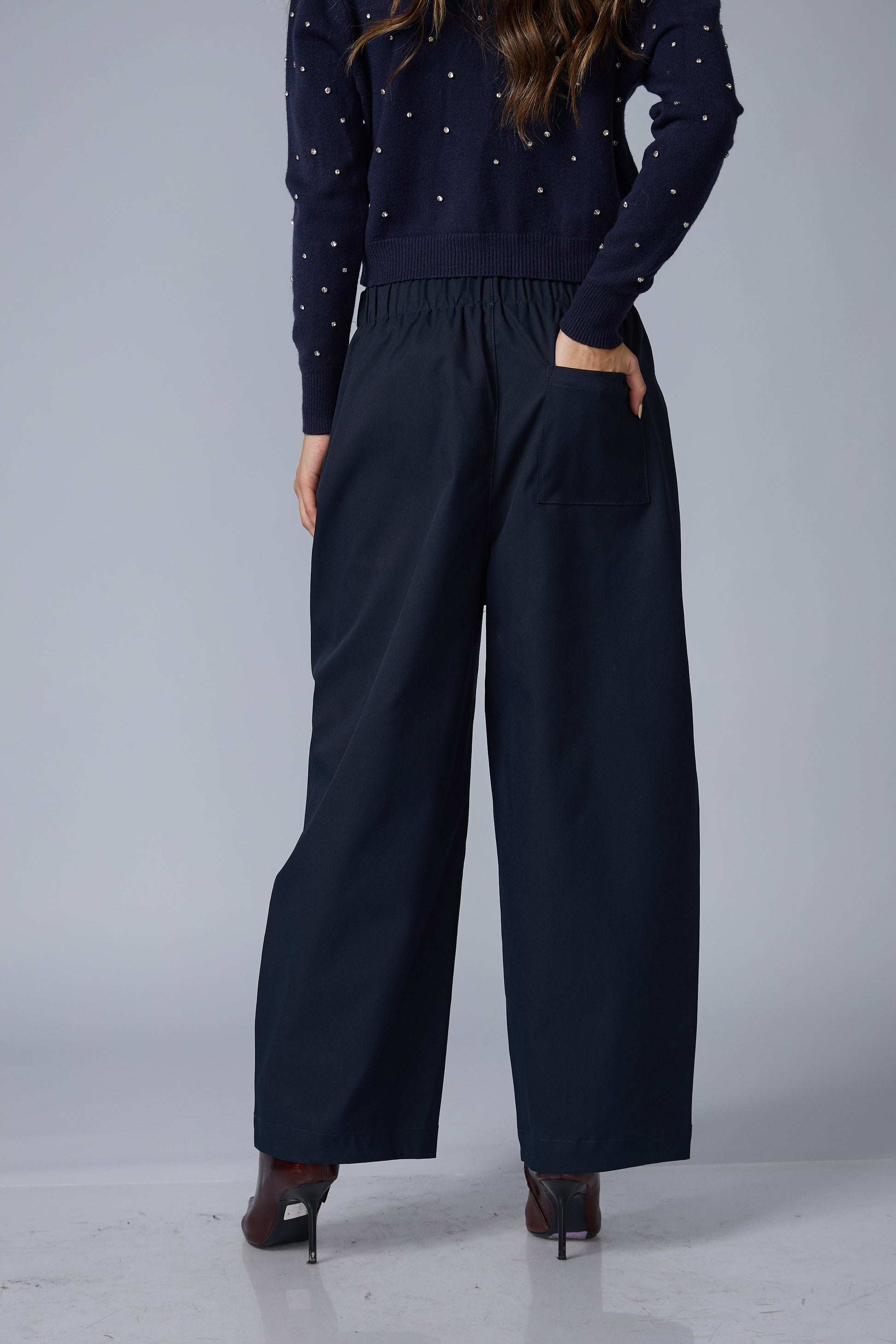 Pantalon Wide Recogido