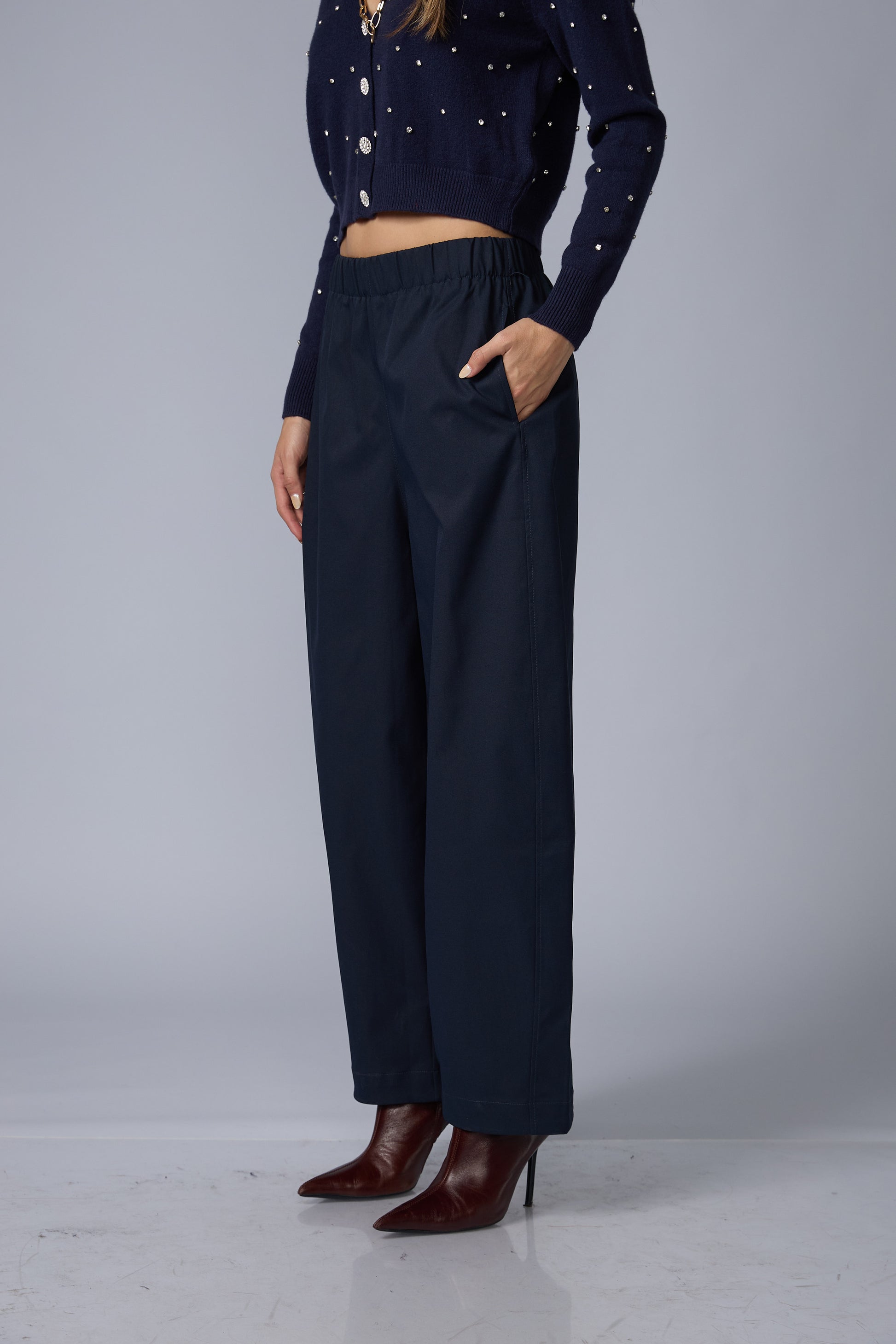 Pantalon Wide Recogido