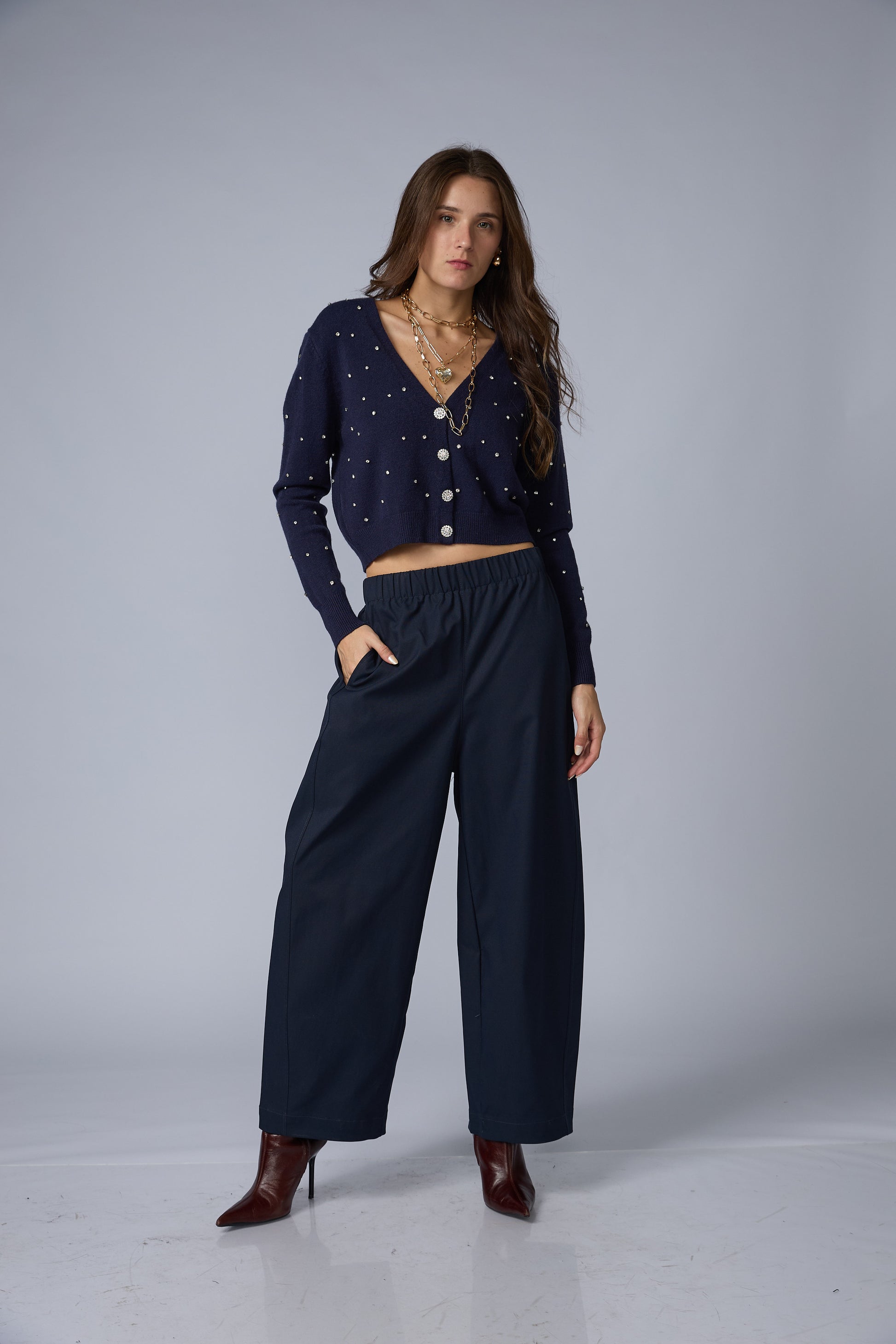 Pantalon Wide Recogido