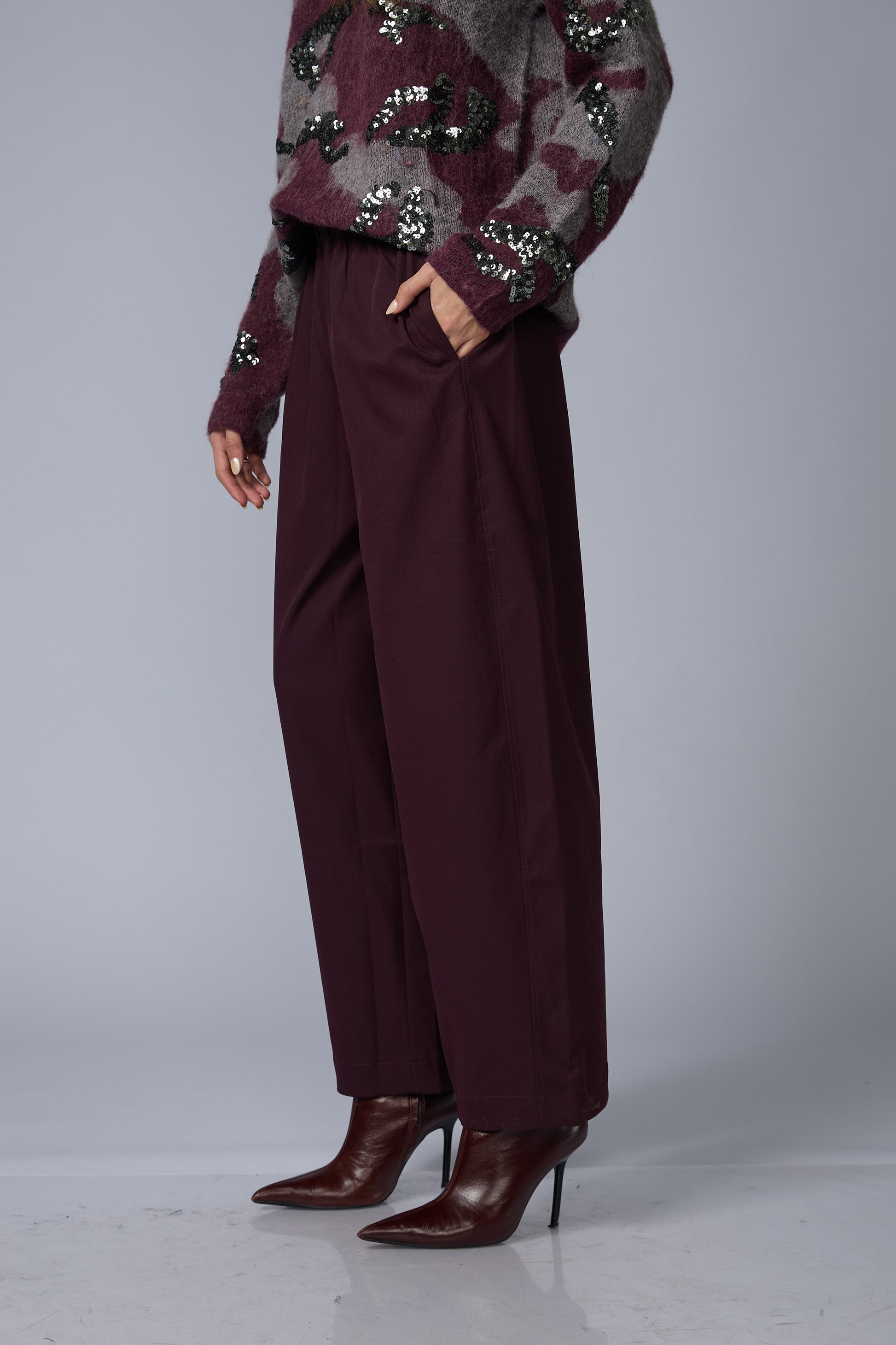 Pantalon Wide Recogido