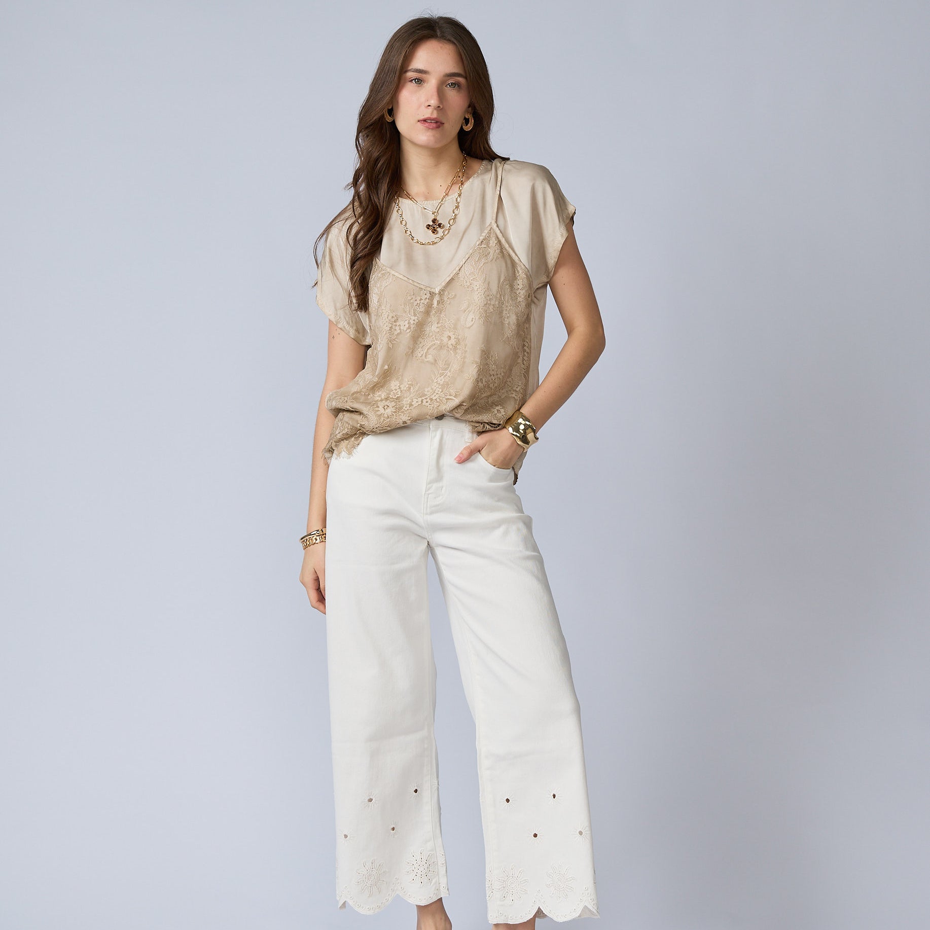 Pantalon Basta Broderie