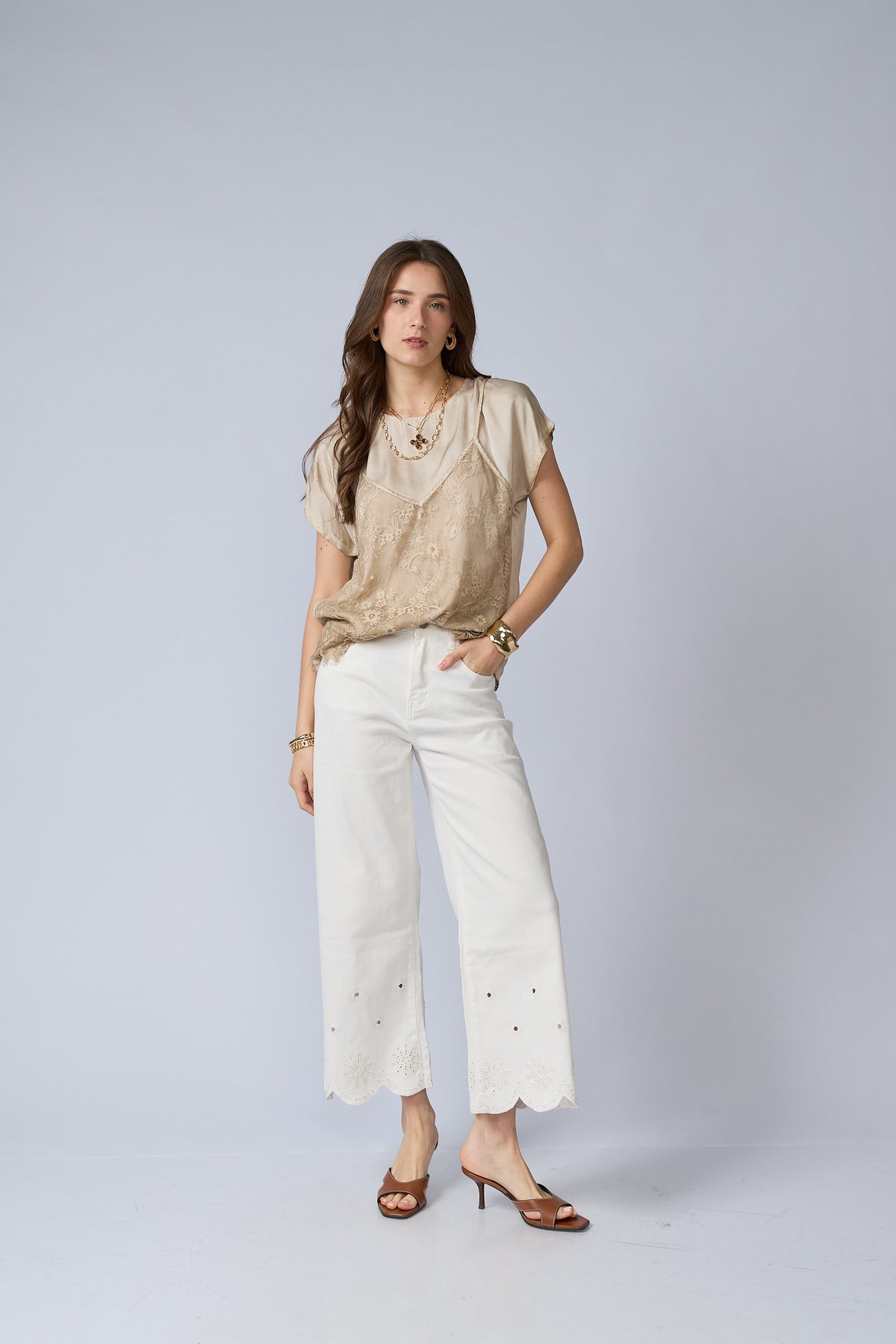 Pantalon Basta Broderie