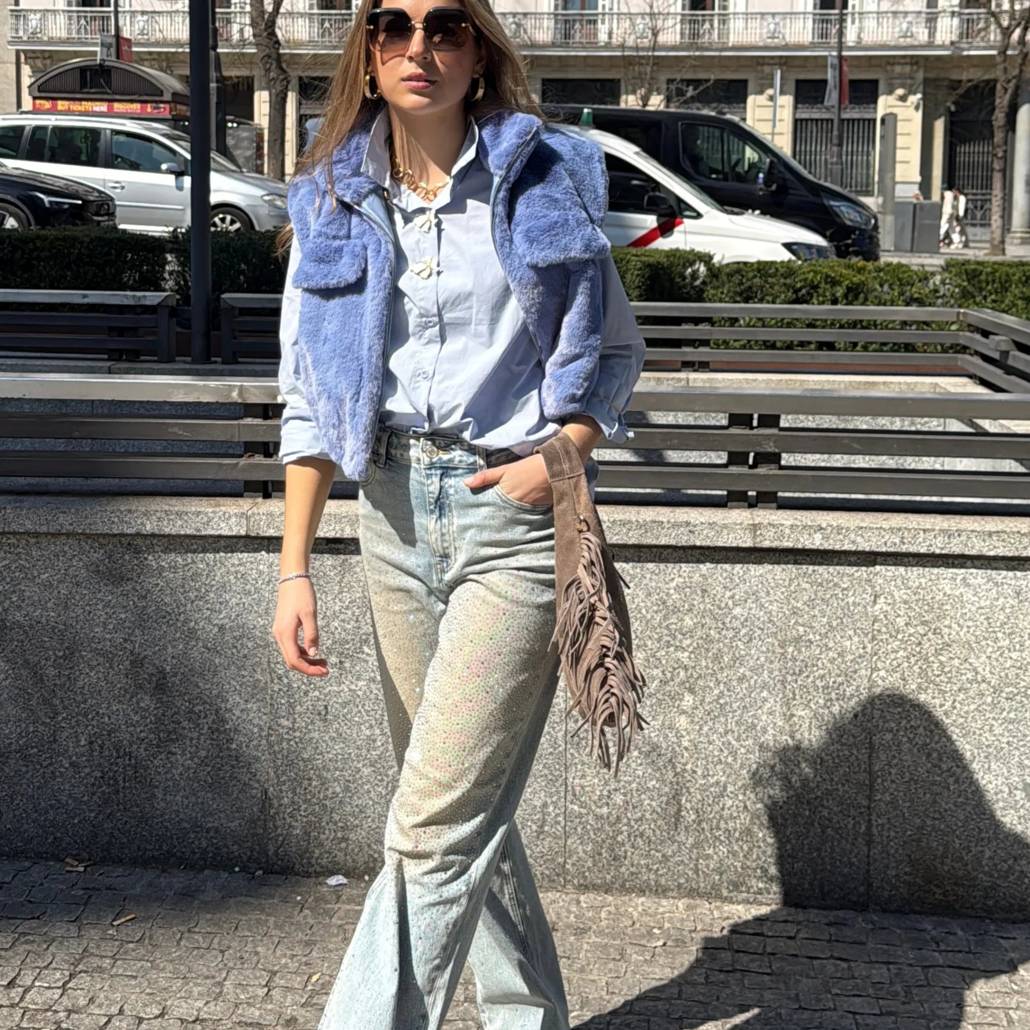 Pantalon Brillos Focalizado