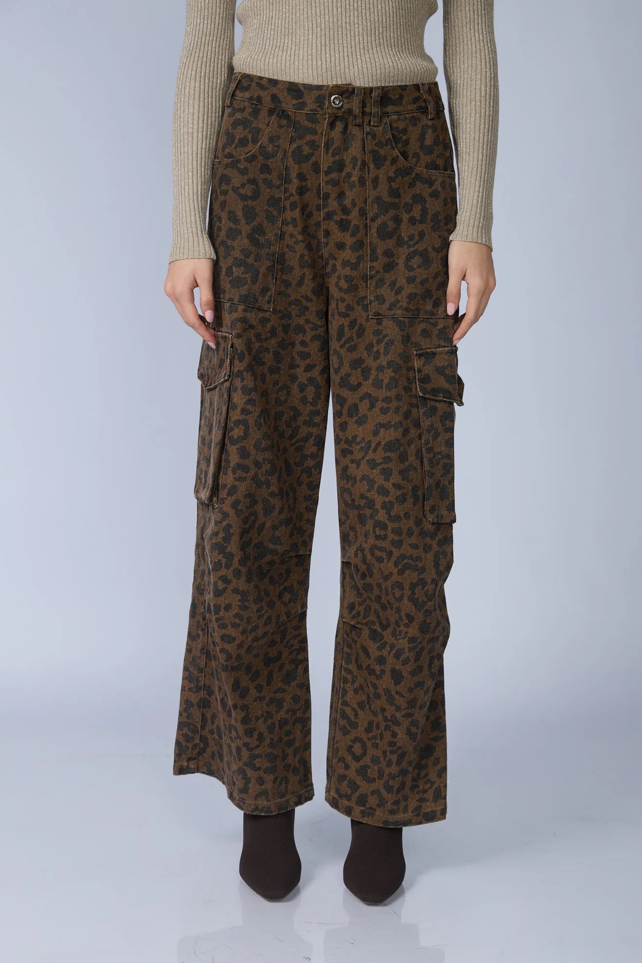Pantalon Cargo Animal Print