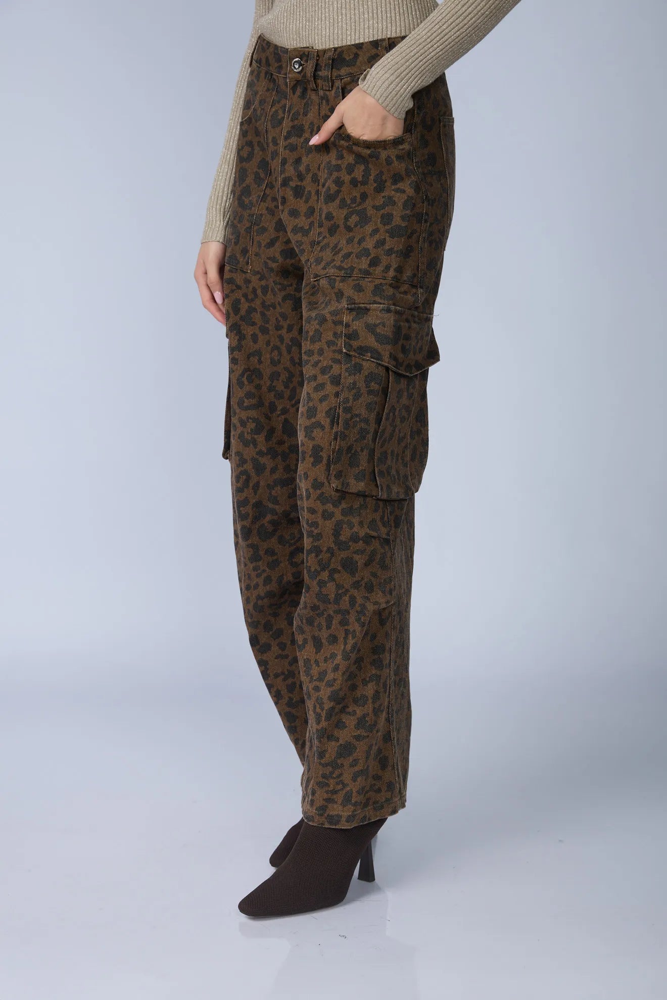 Pantalon Cargo Animal Print