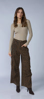 Pantalon Cargo Animal Print