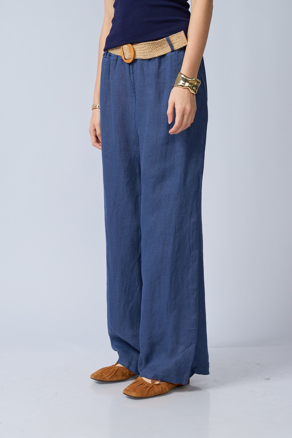 Pantalon Lino Cinturon