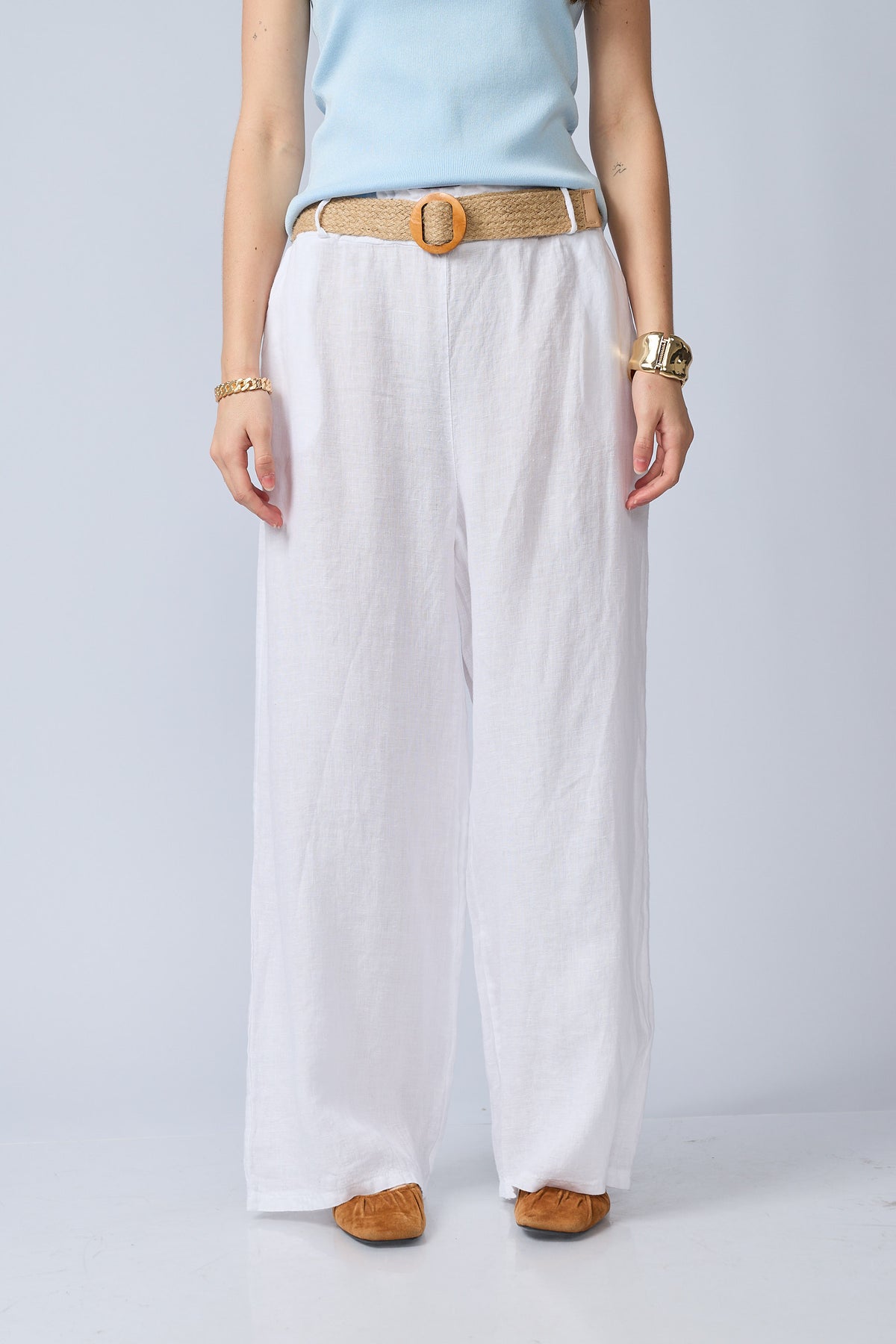 Pantalon Lino Cinturon
