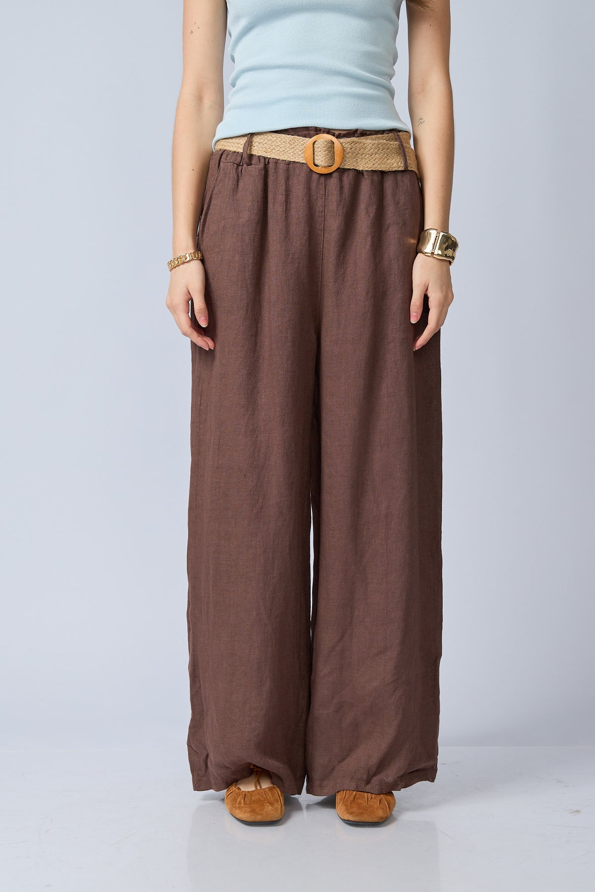 Pantalon Lino Cinturon