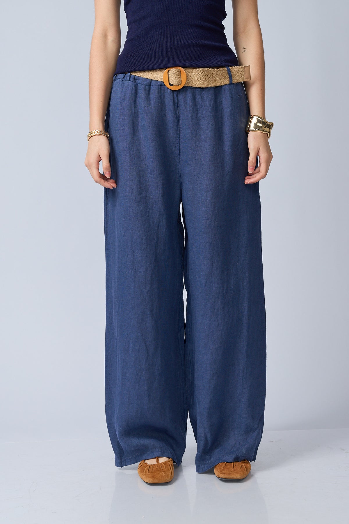 Pantalon Lino Cinturon