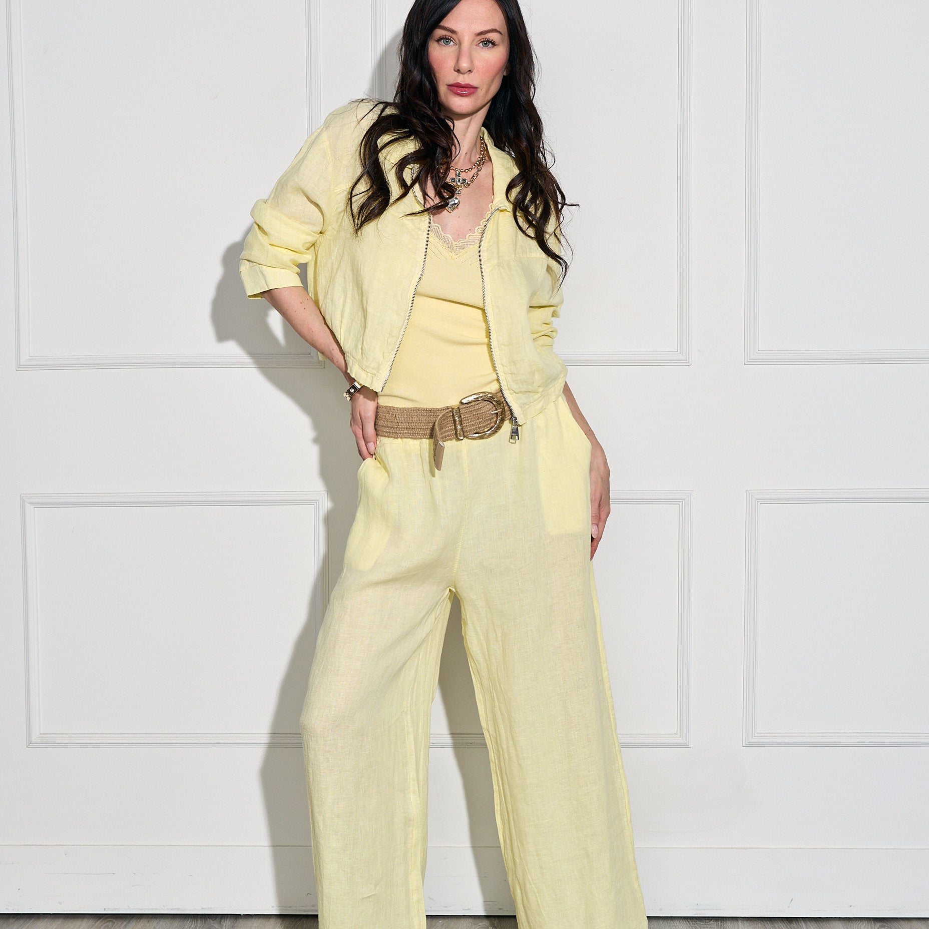 Pantalon Lino Cinturon
