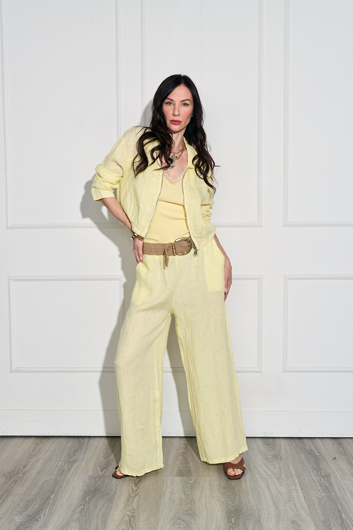 Pantalon Lino Cinturon