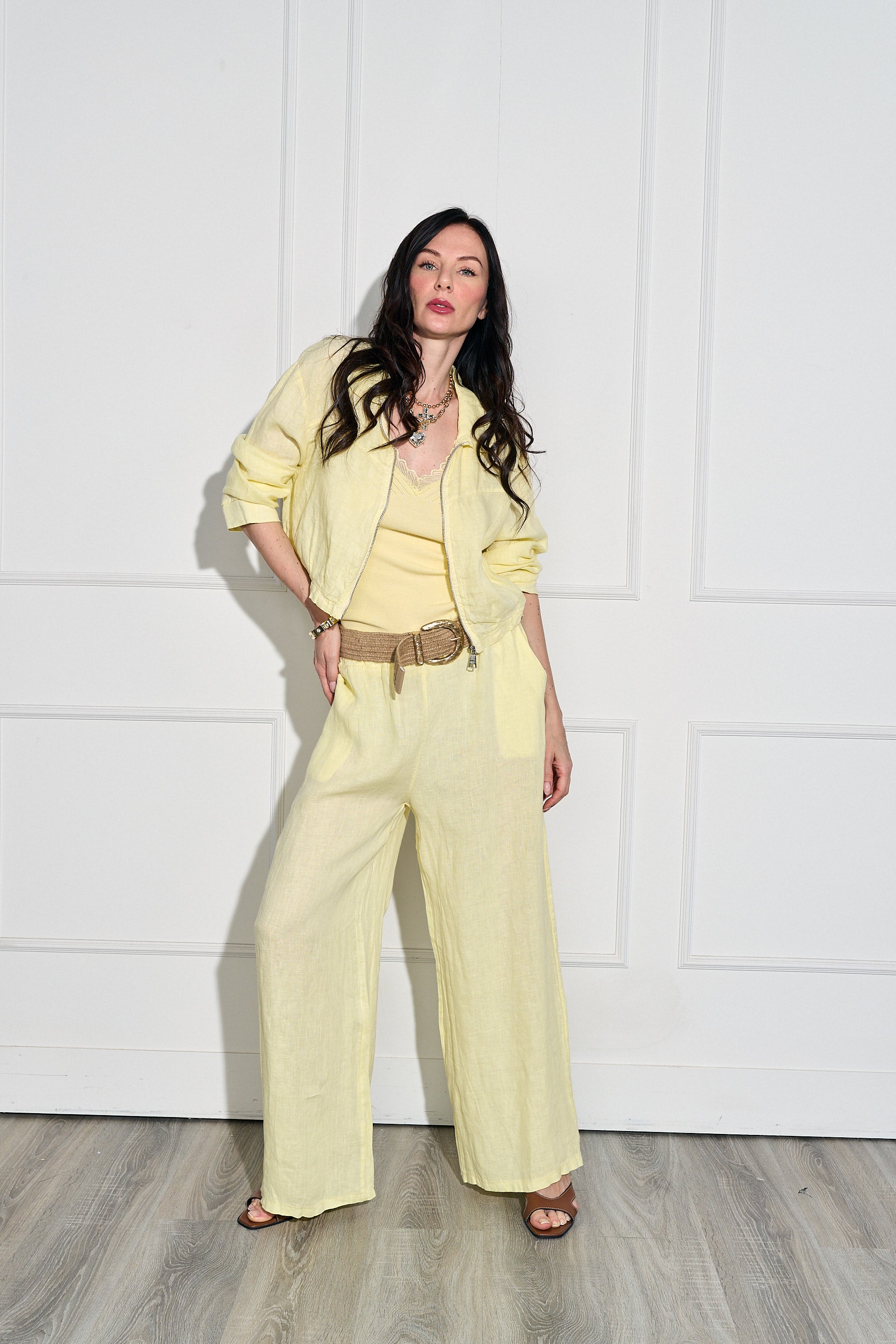 Pantalon Lino Cinturon