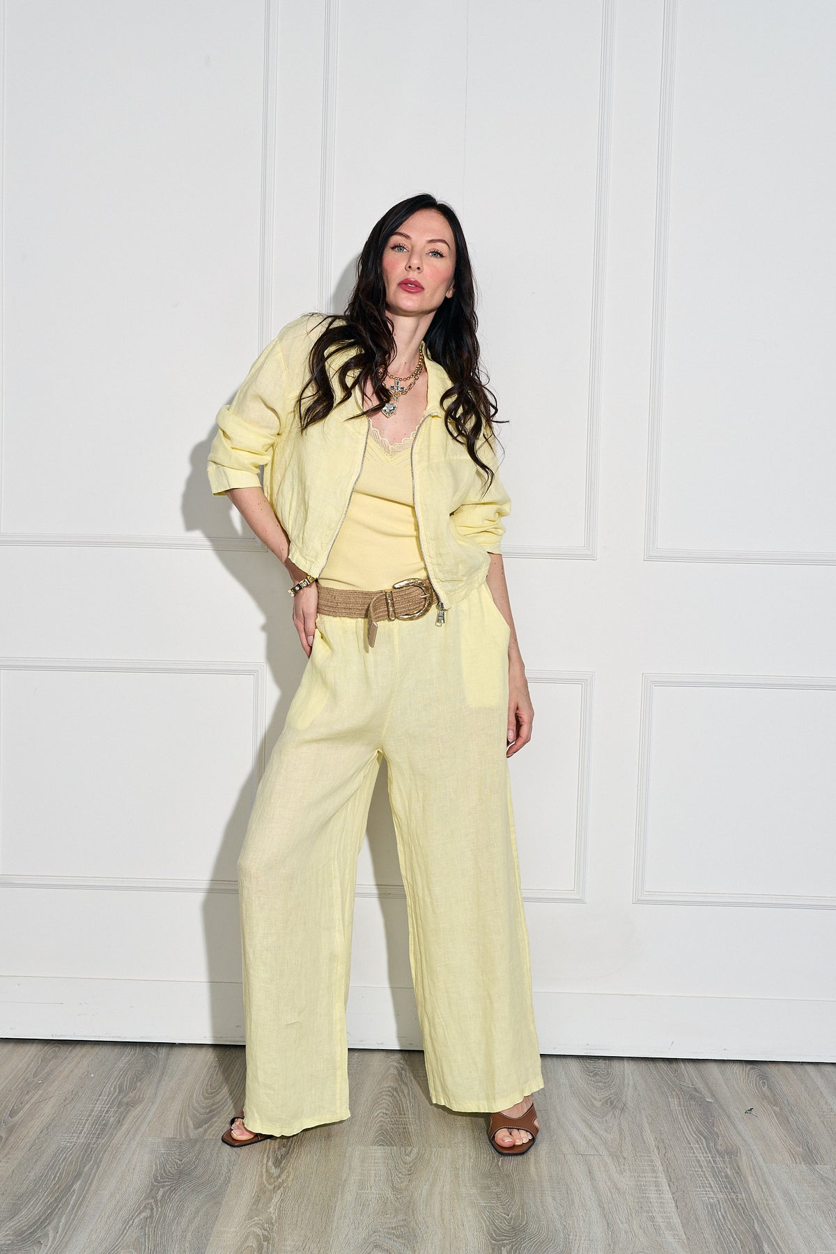 Pantalon Lino Cinturon