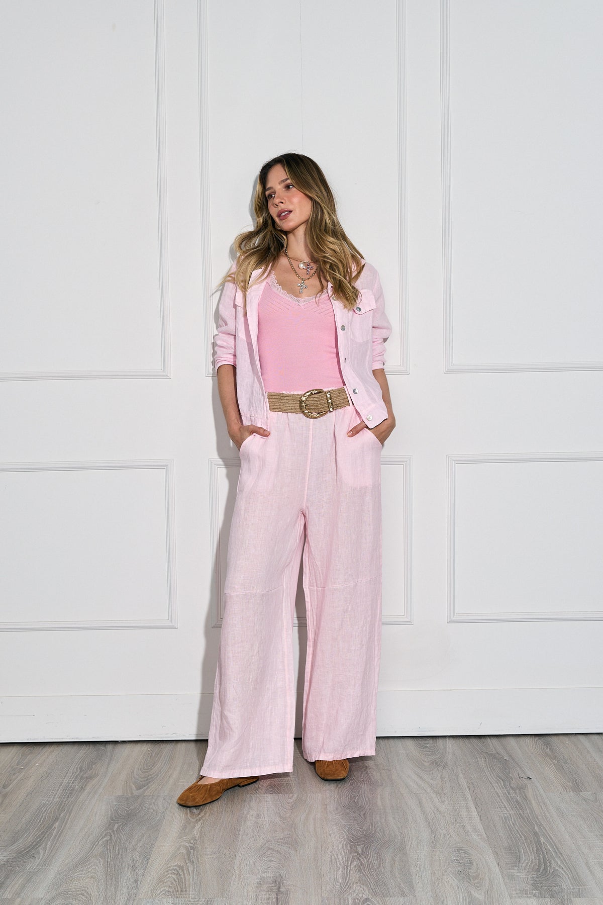 Pantalon Lino Cinturon