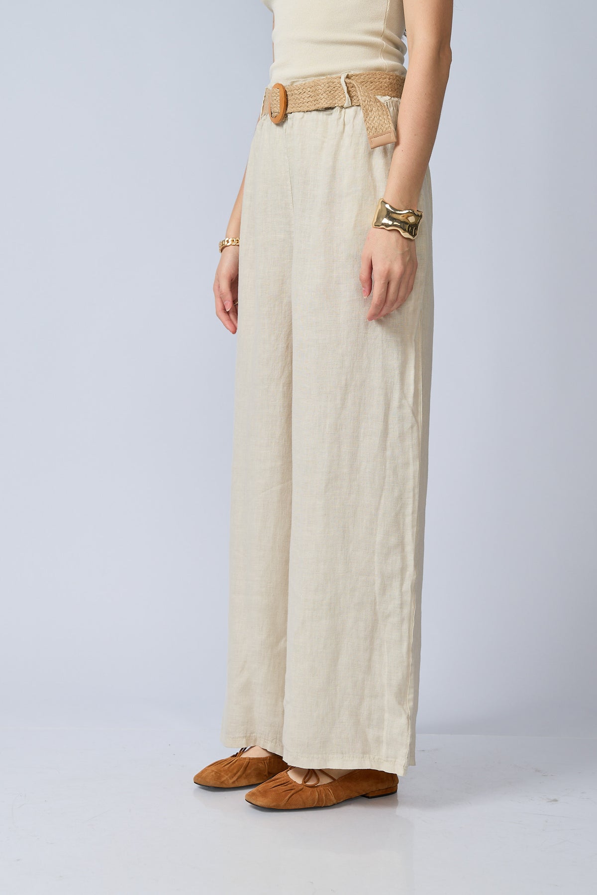 Pantalon Lino Cinturon