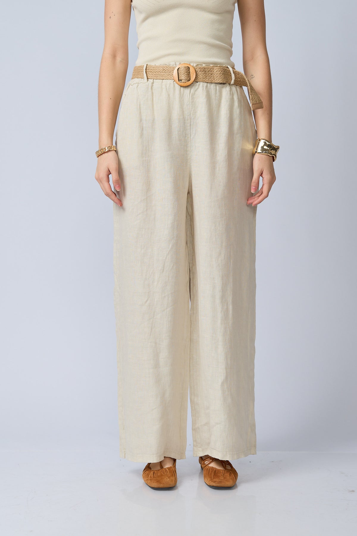 Pantalon Lino Cinturon