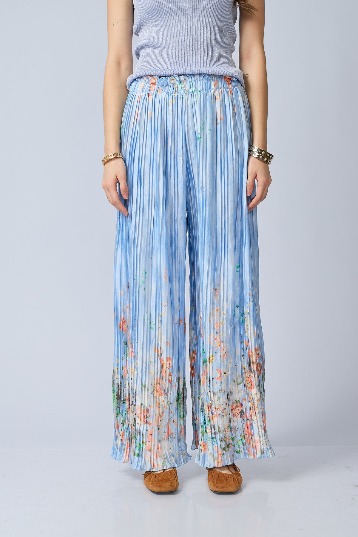 Pantalon Plizado Estampado