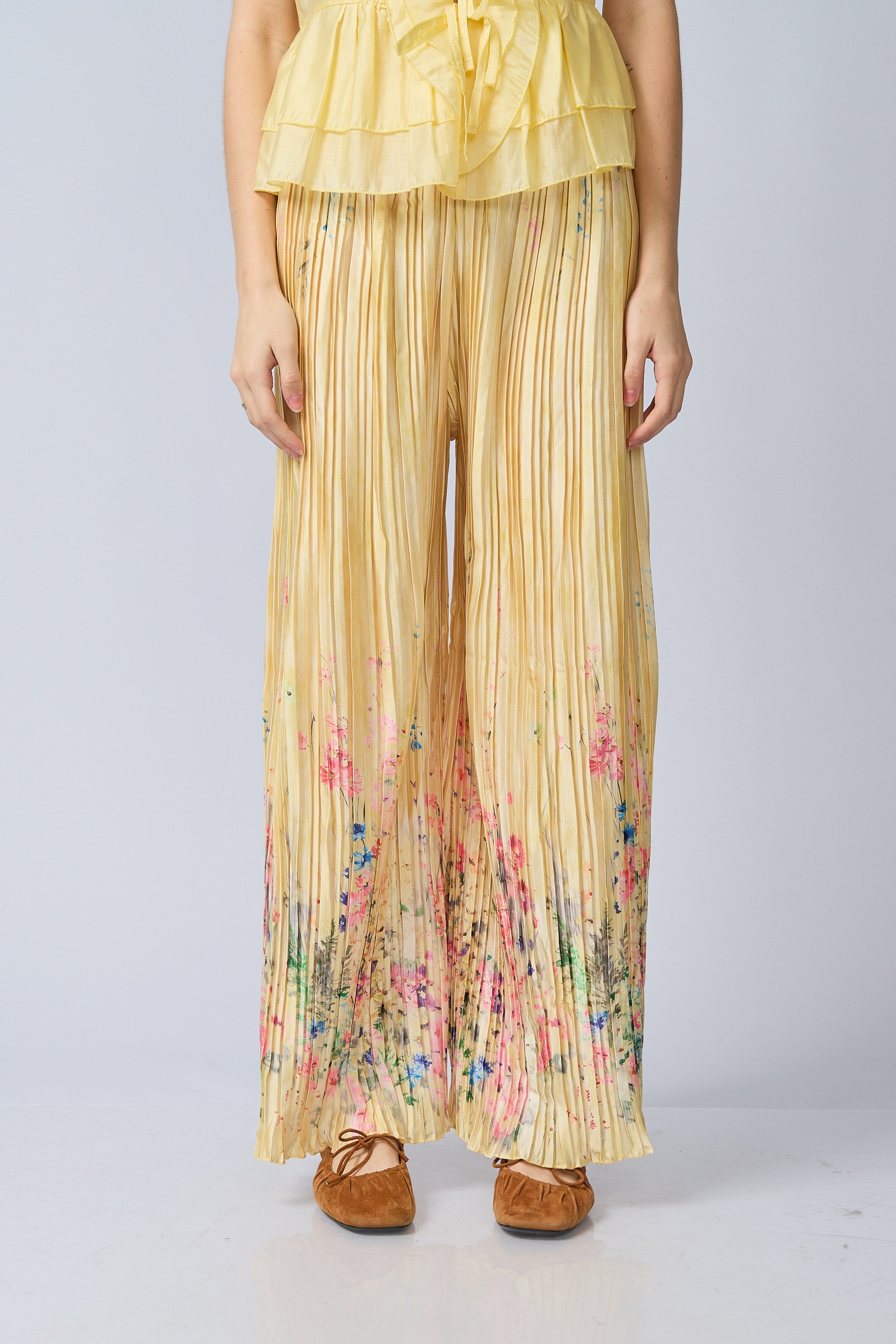Pantalon Plizado Estampado