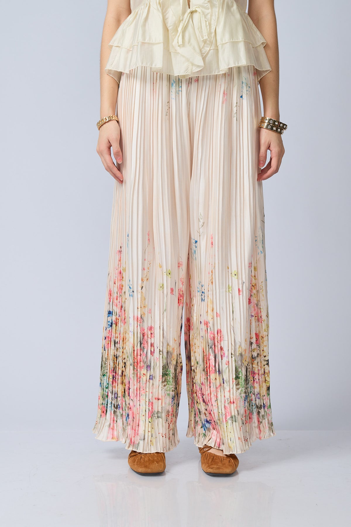 Pantalon Plizado Estampado