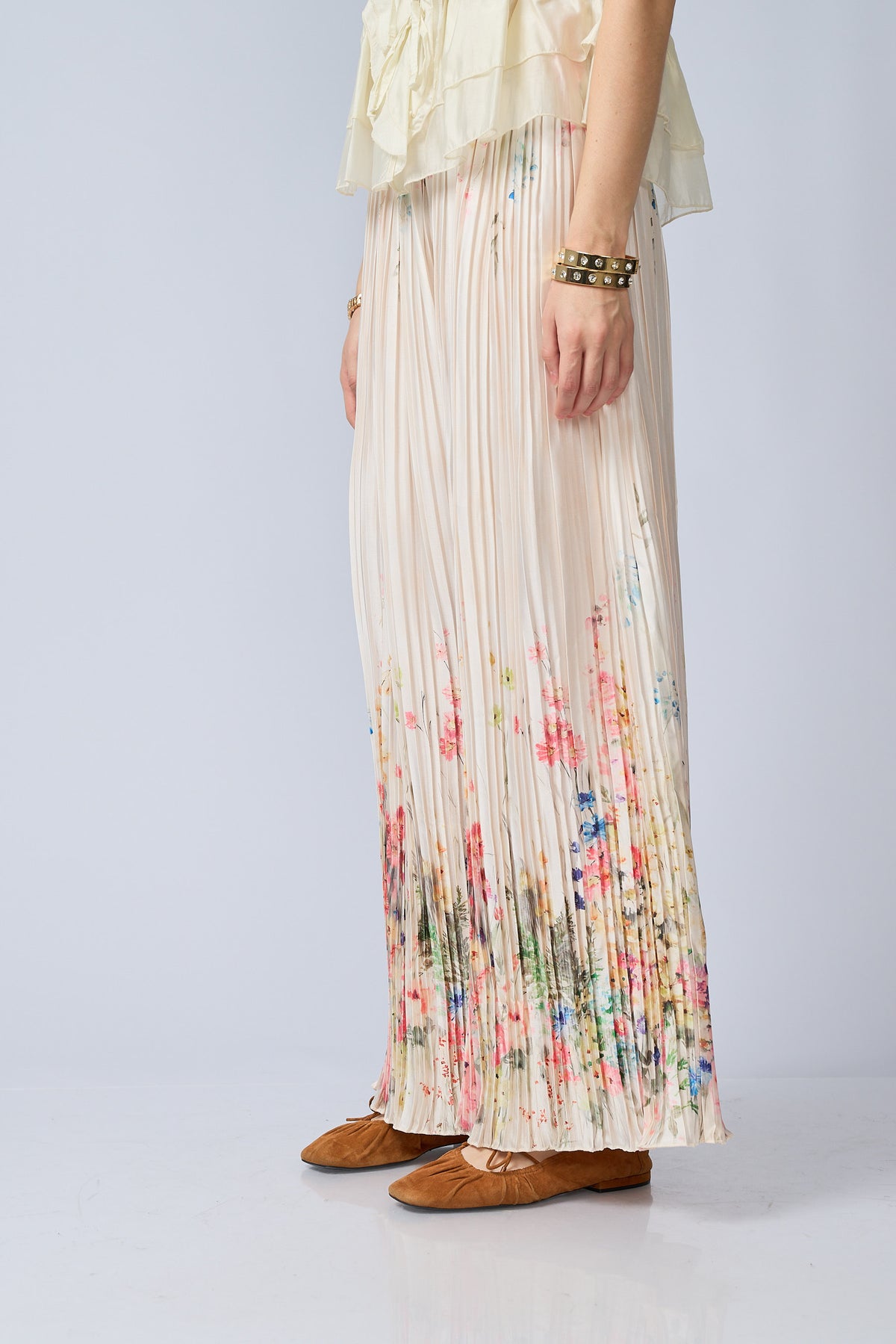 Pantalon Plizado Estampado