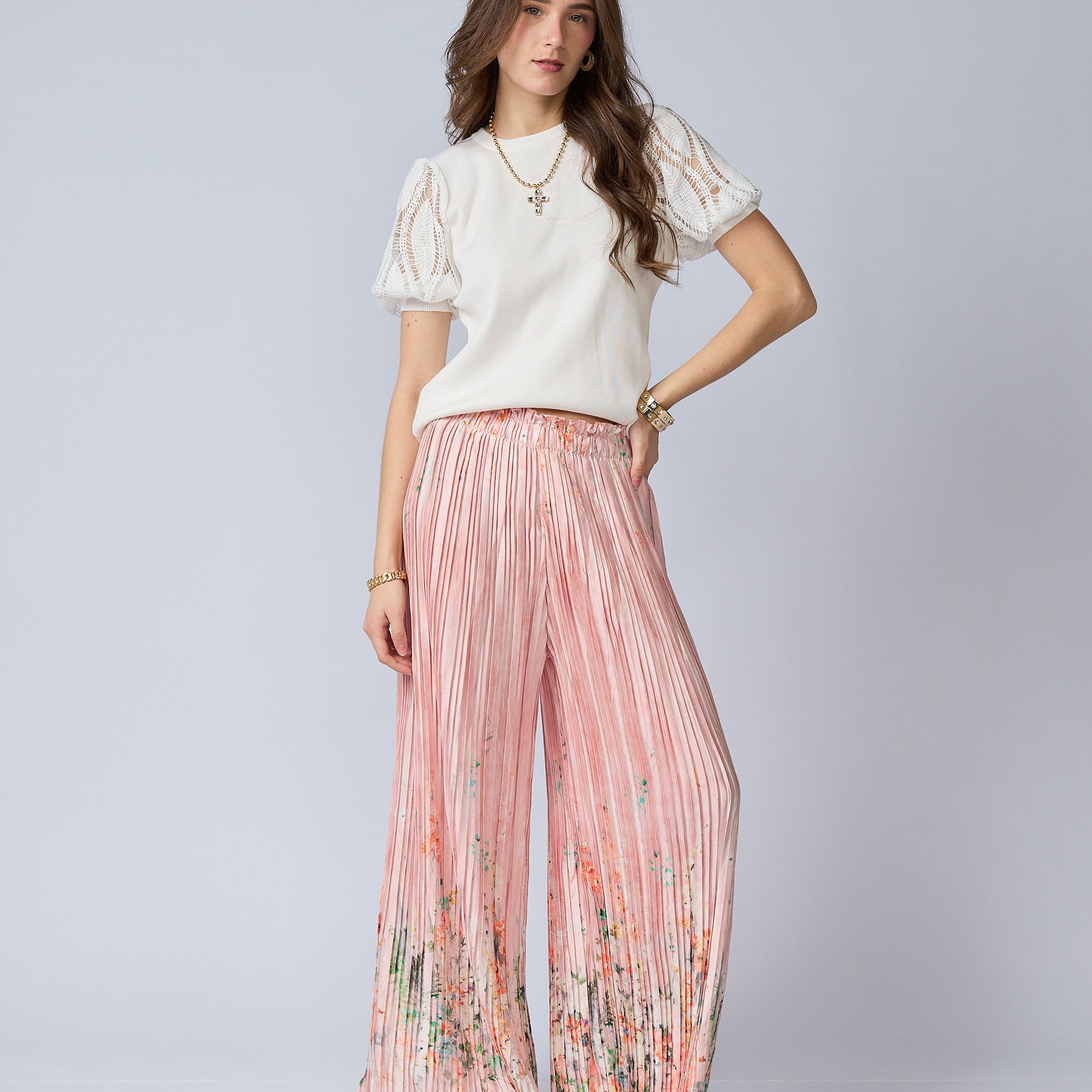 Pantalon Plizado Estampado