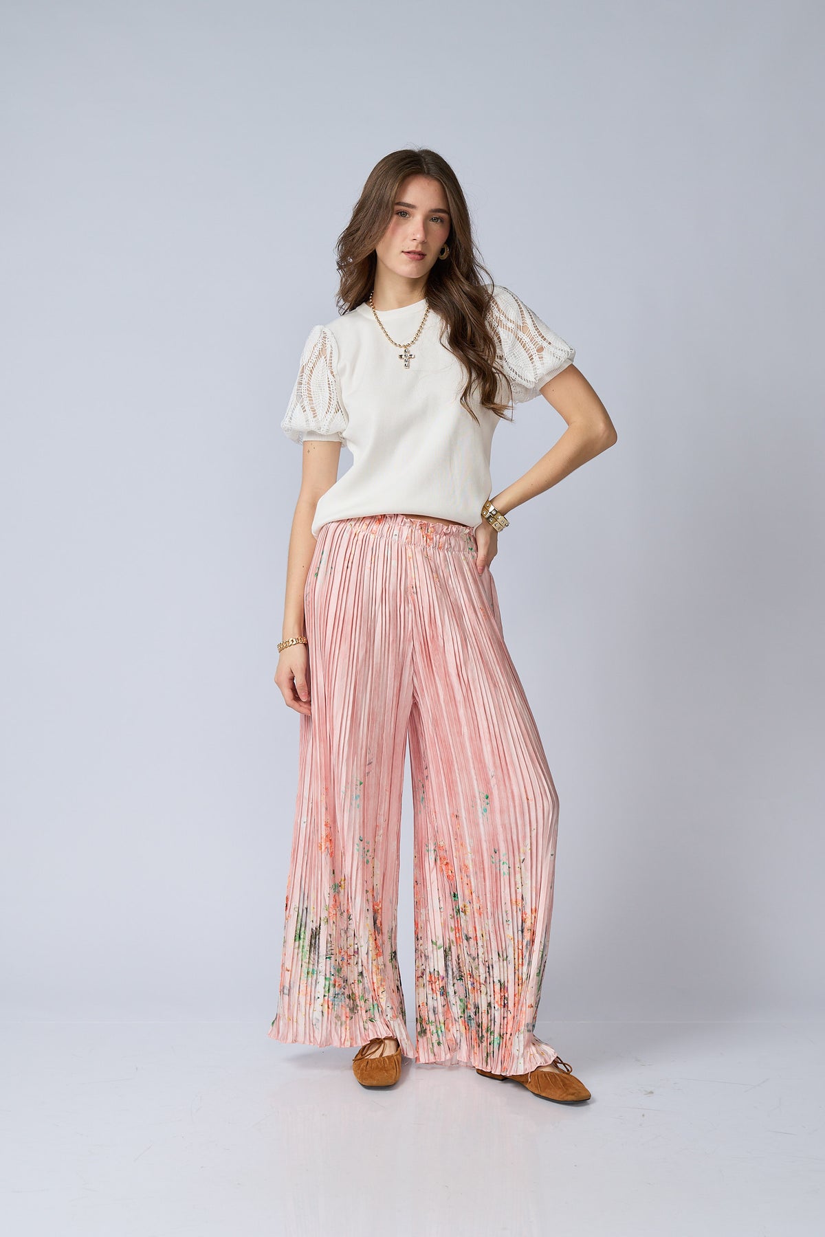 Pantalon Plizado Estampado