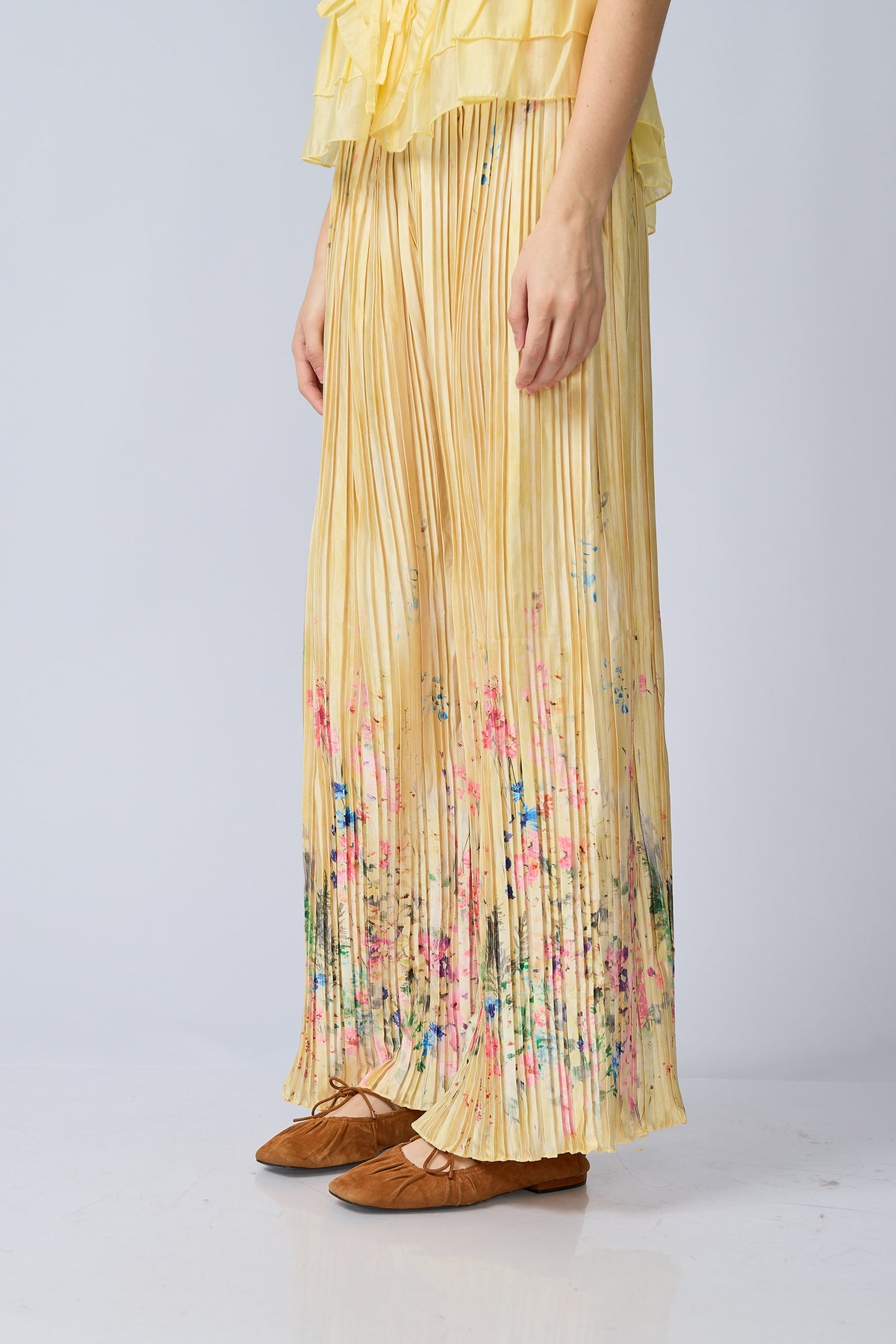 Pantalon Plizado Estampado