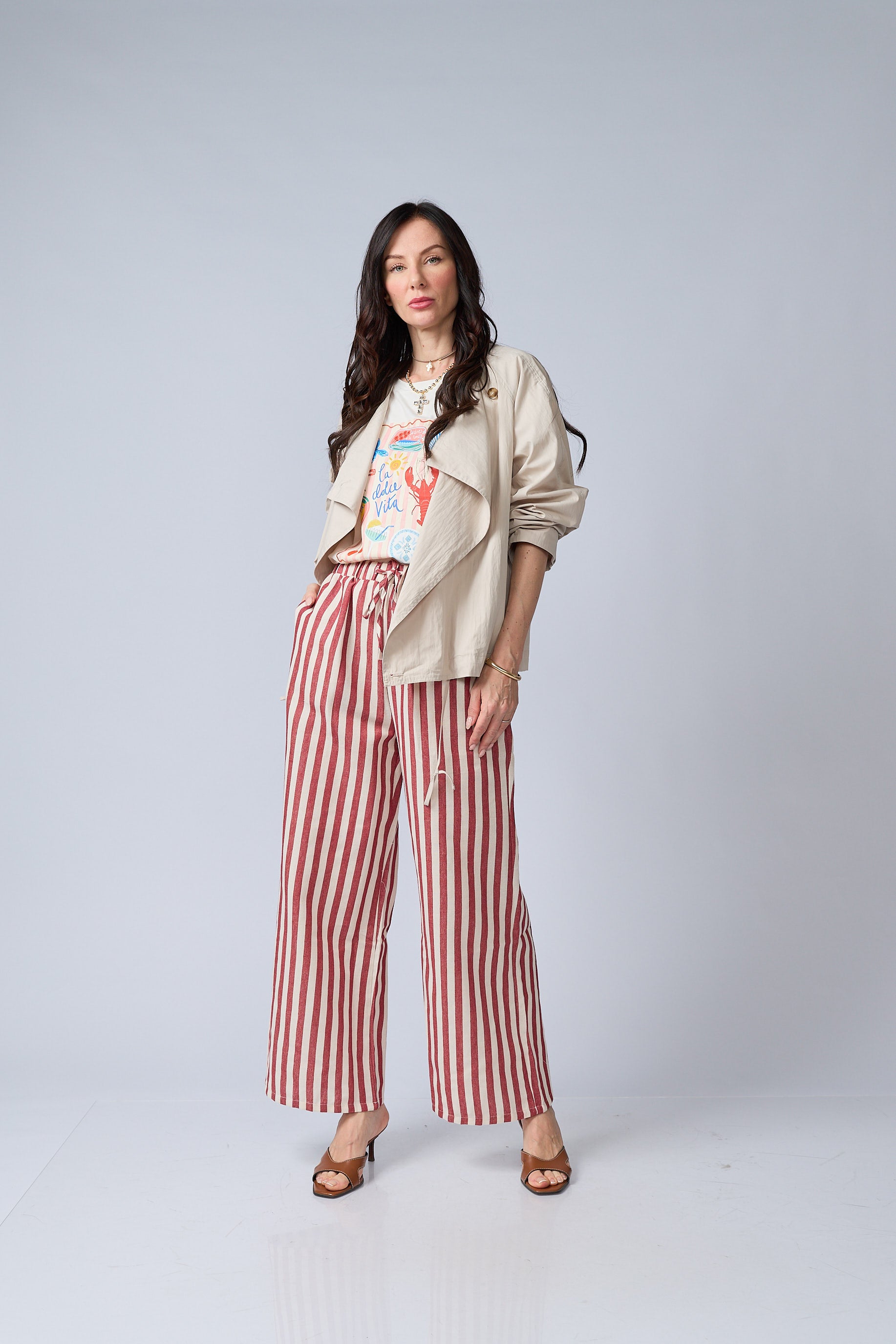 Pantalon Rayas Bolsillos