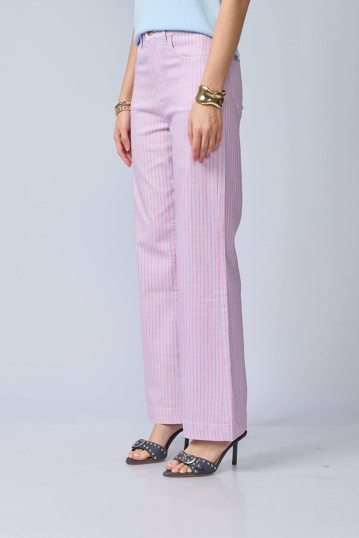 Pantalon Rayas Brillos