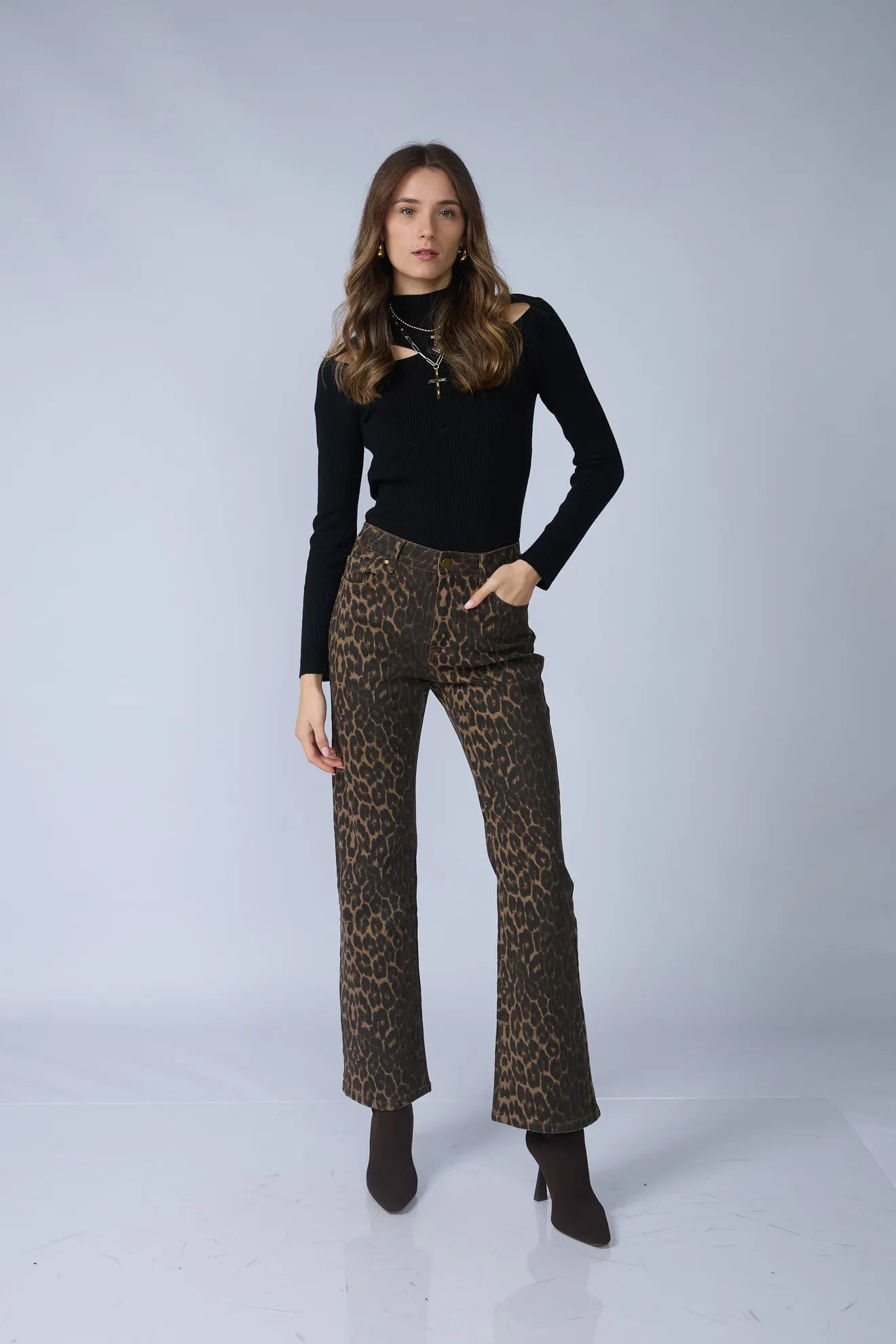 Pantalo Recto Animal Print