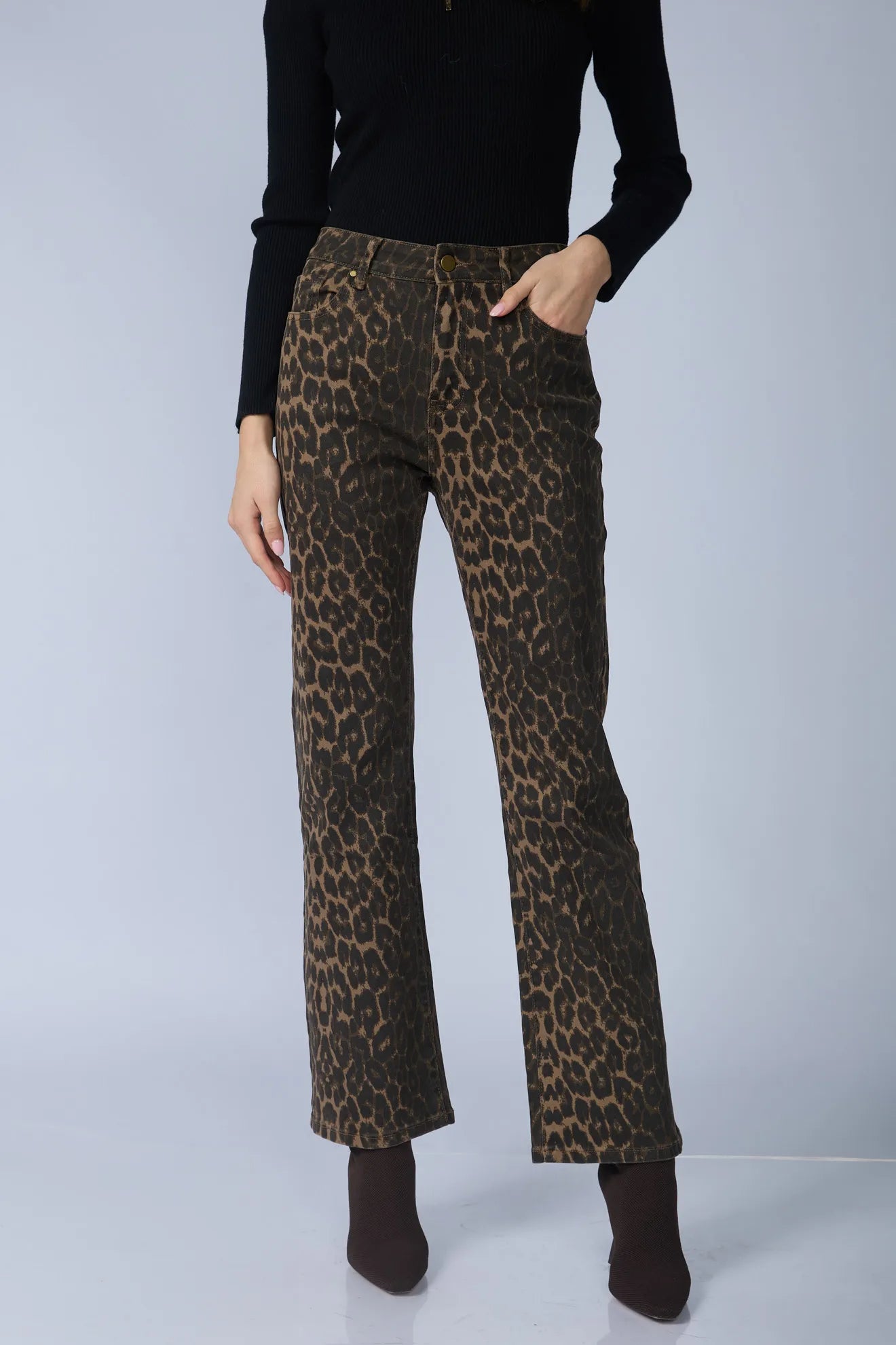Pantalo Recto Animal Print