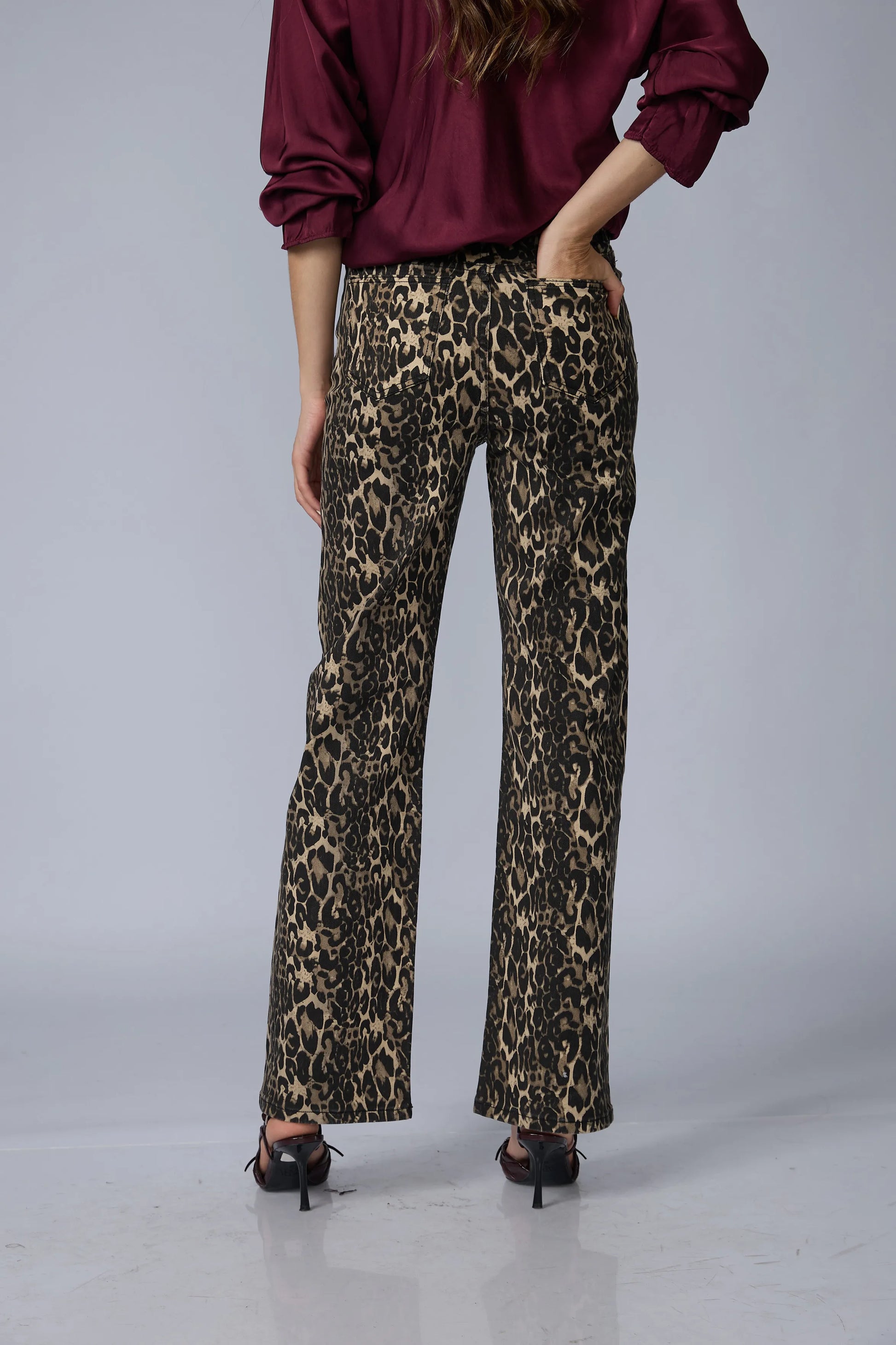 Pantalon Wide Animal Print