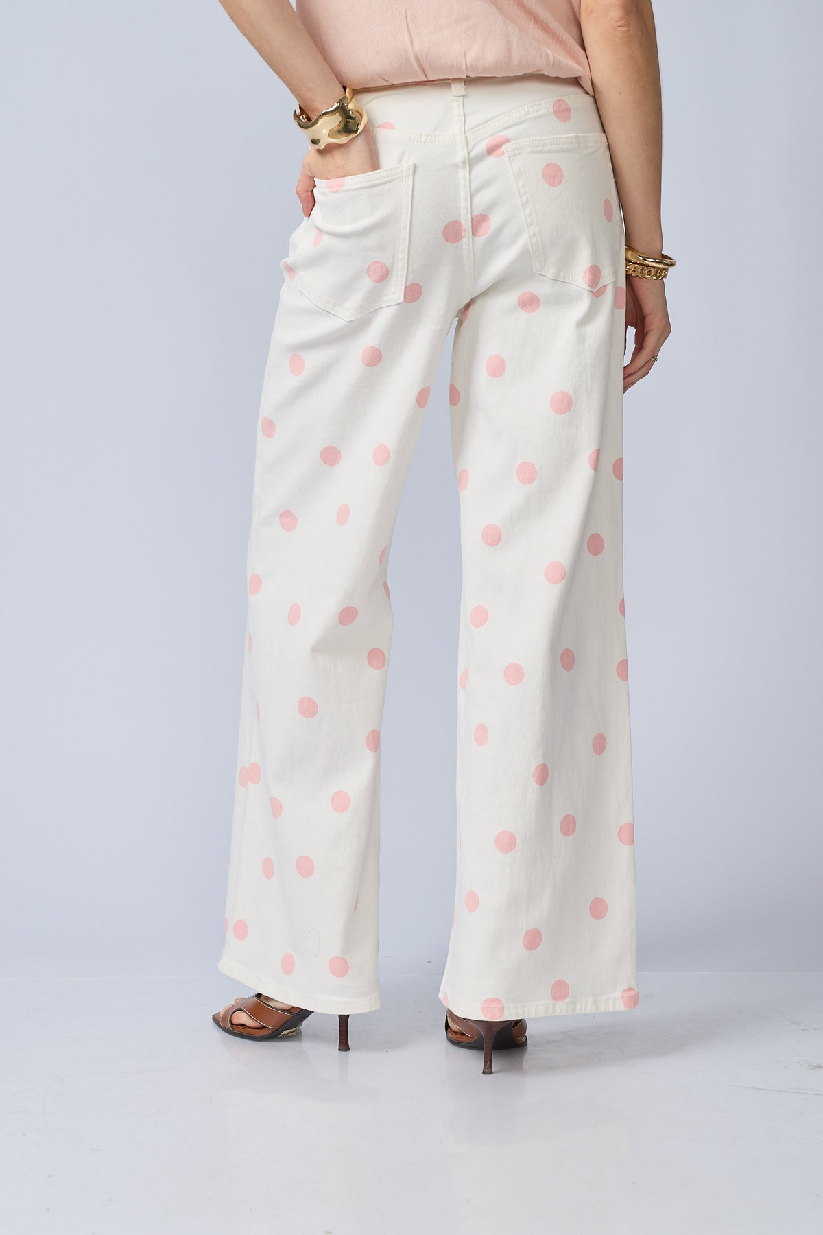 Pantalon Wide Polka Dots