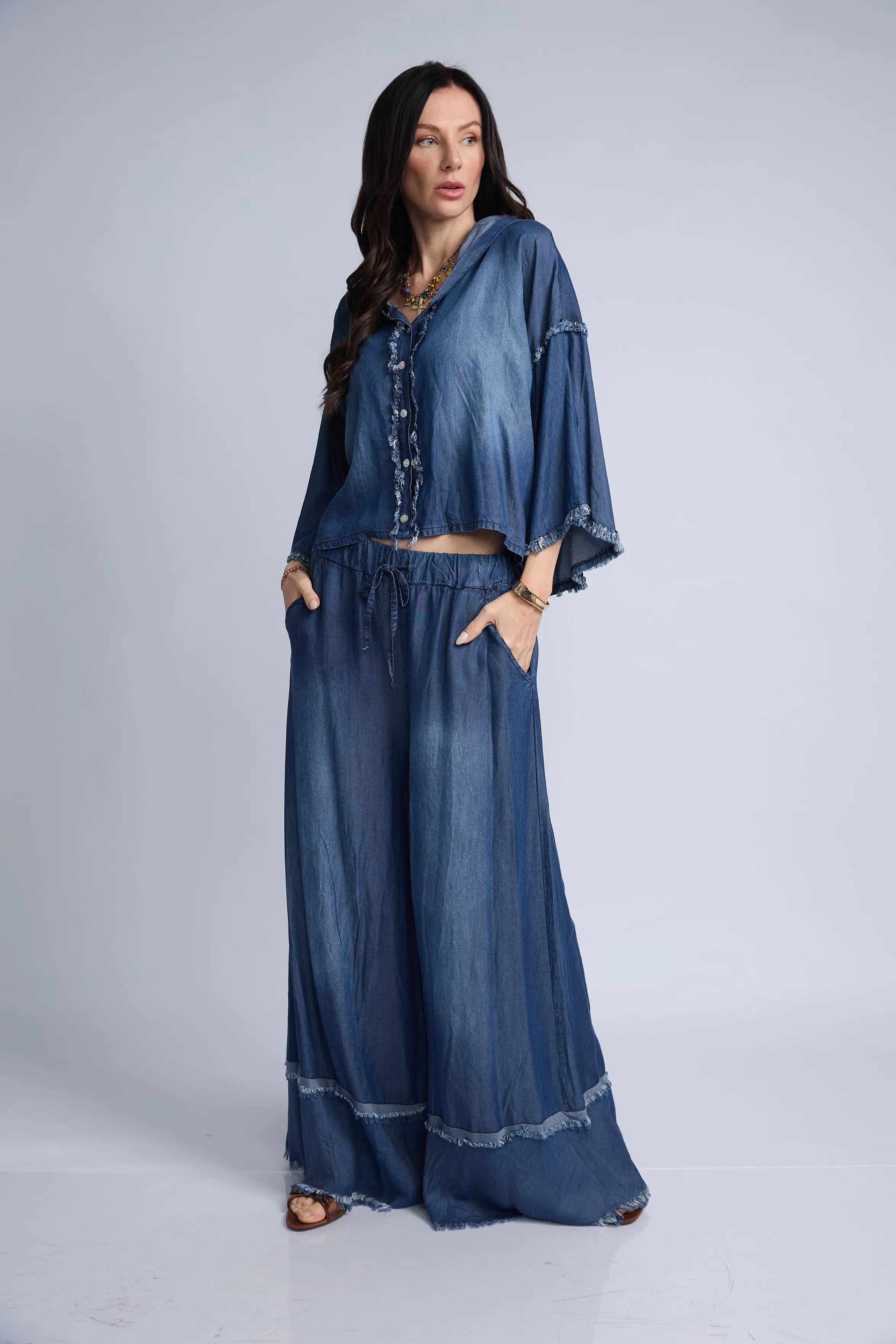 Pantalon Denim Basta Desflecada