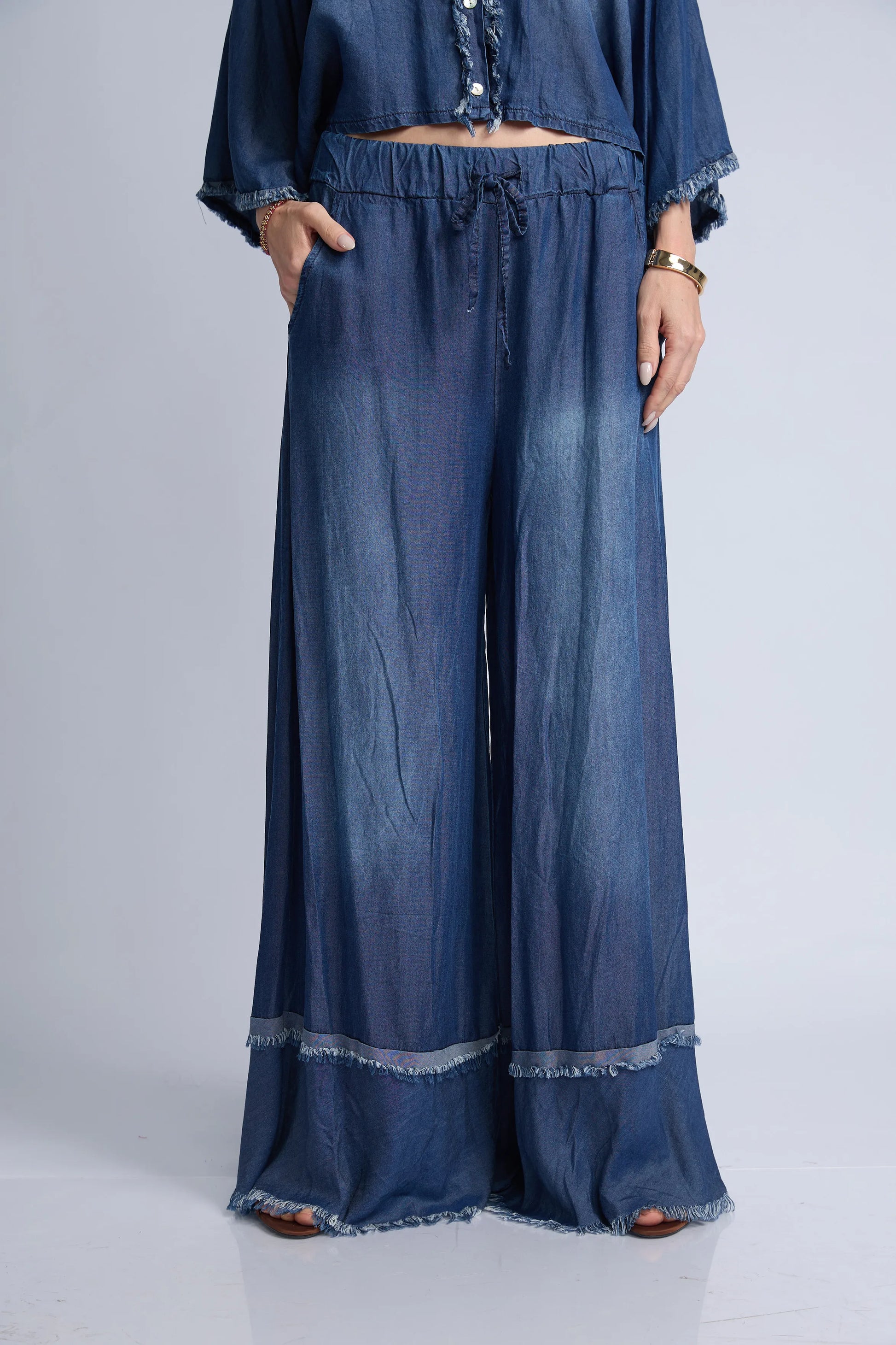 Pantalon Denim Basta Desflecada