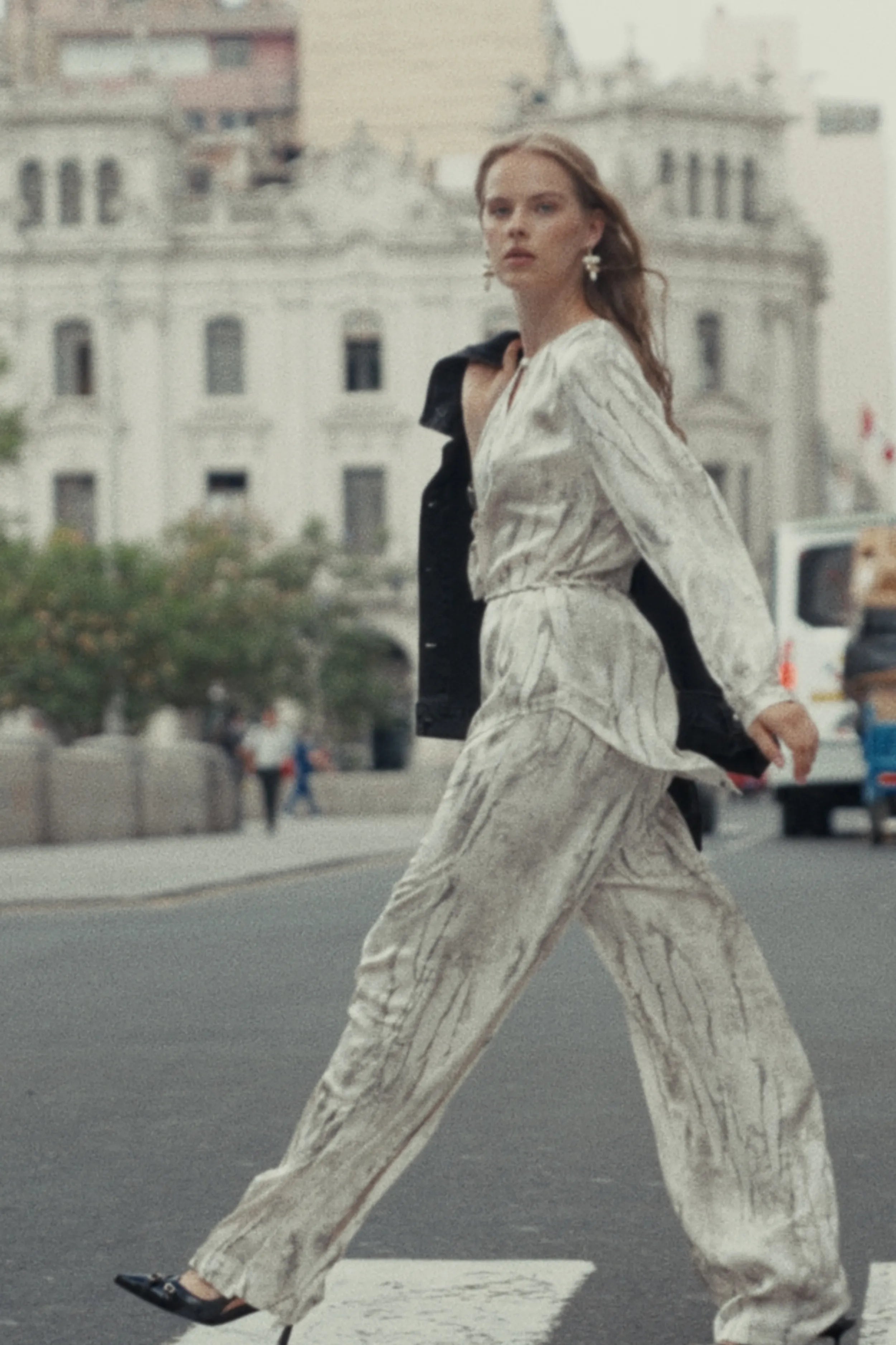 Pantalon Manchas Pliegues