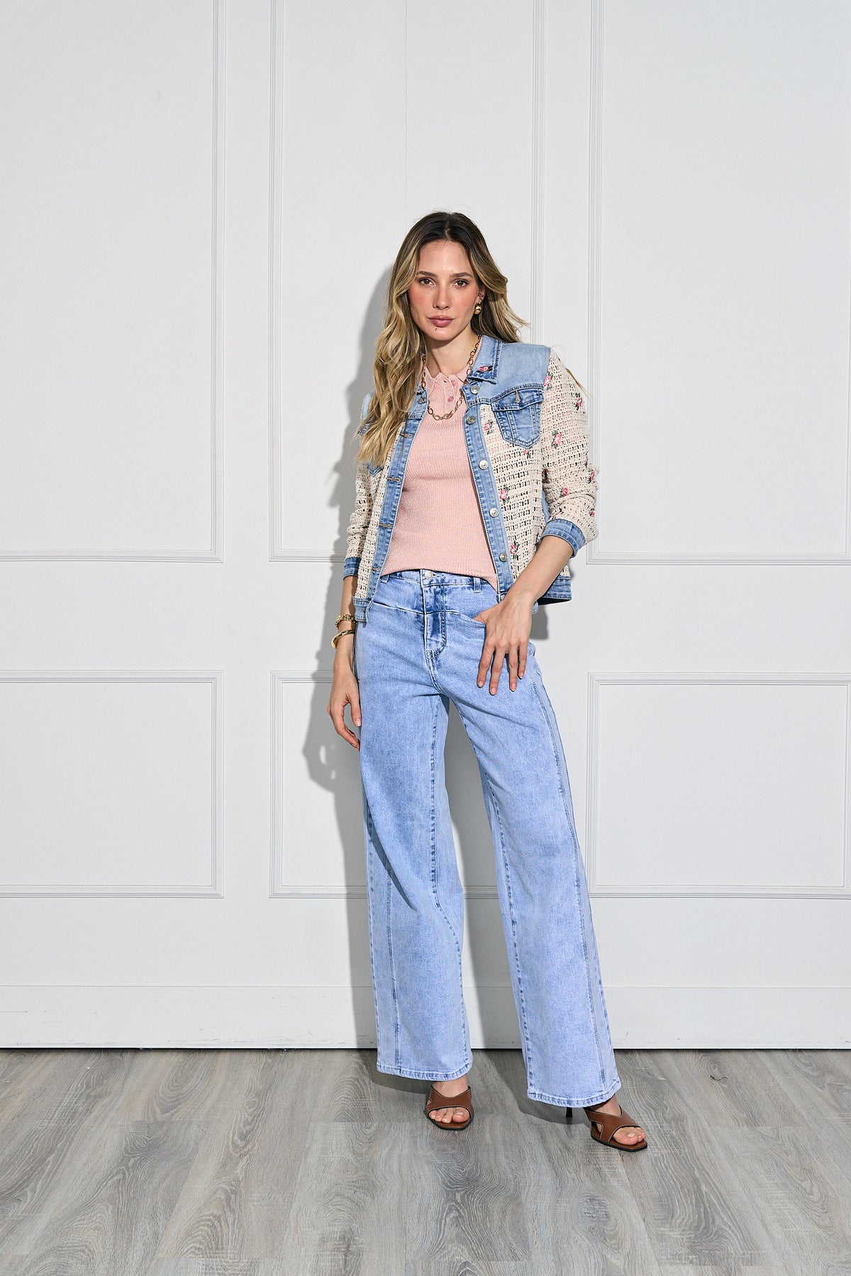 Pantalon Wide Bolsillos Delanteros