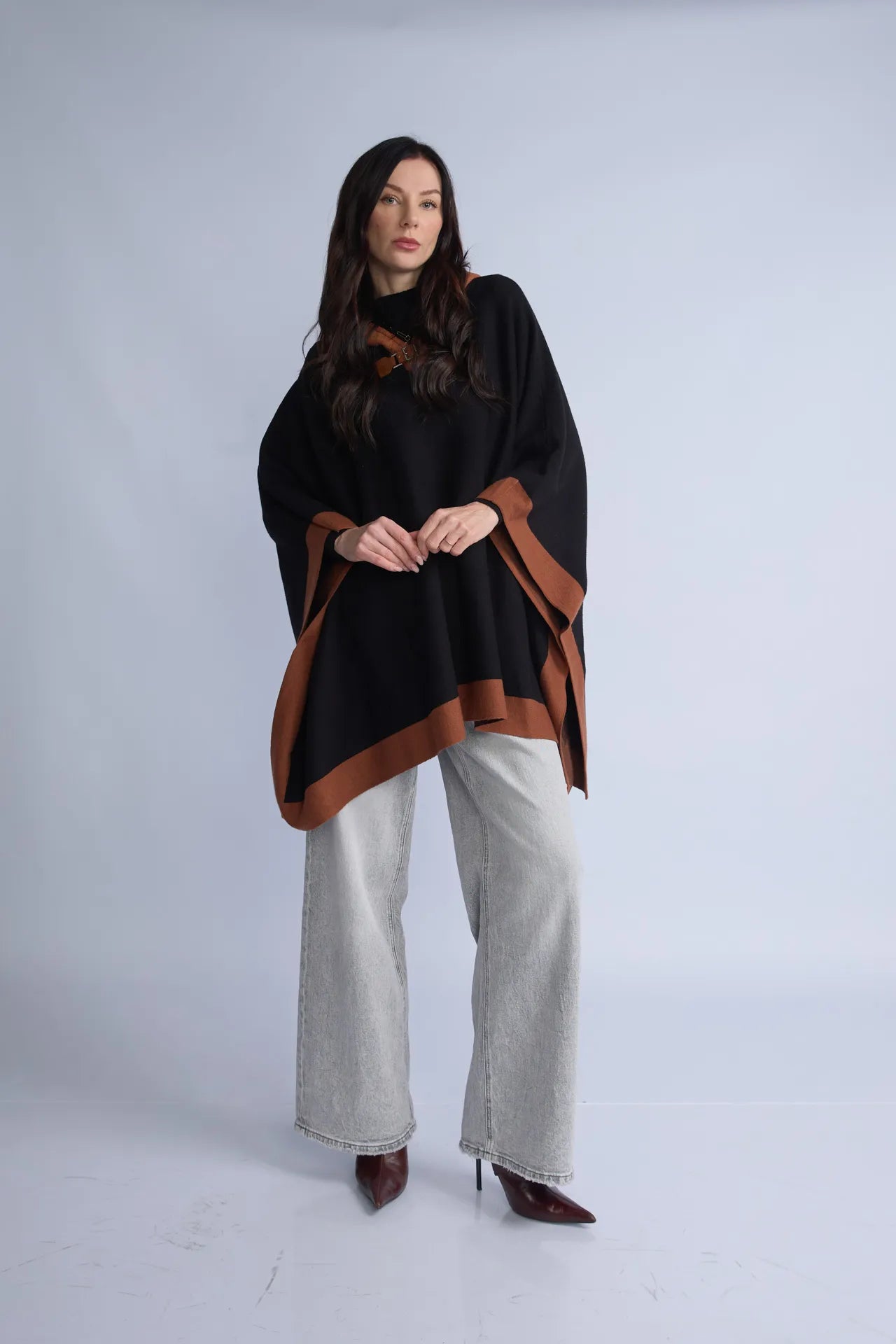 Poncho Capucha Acolchonada