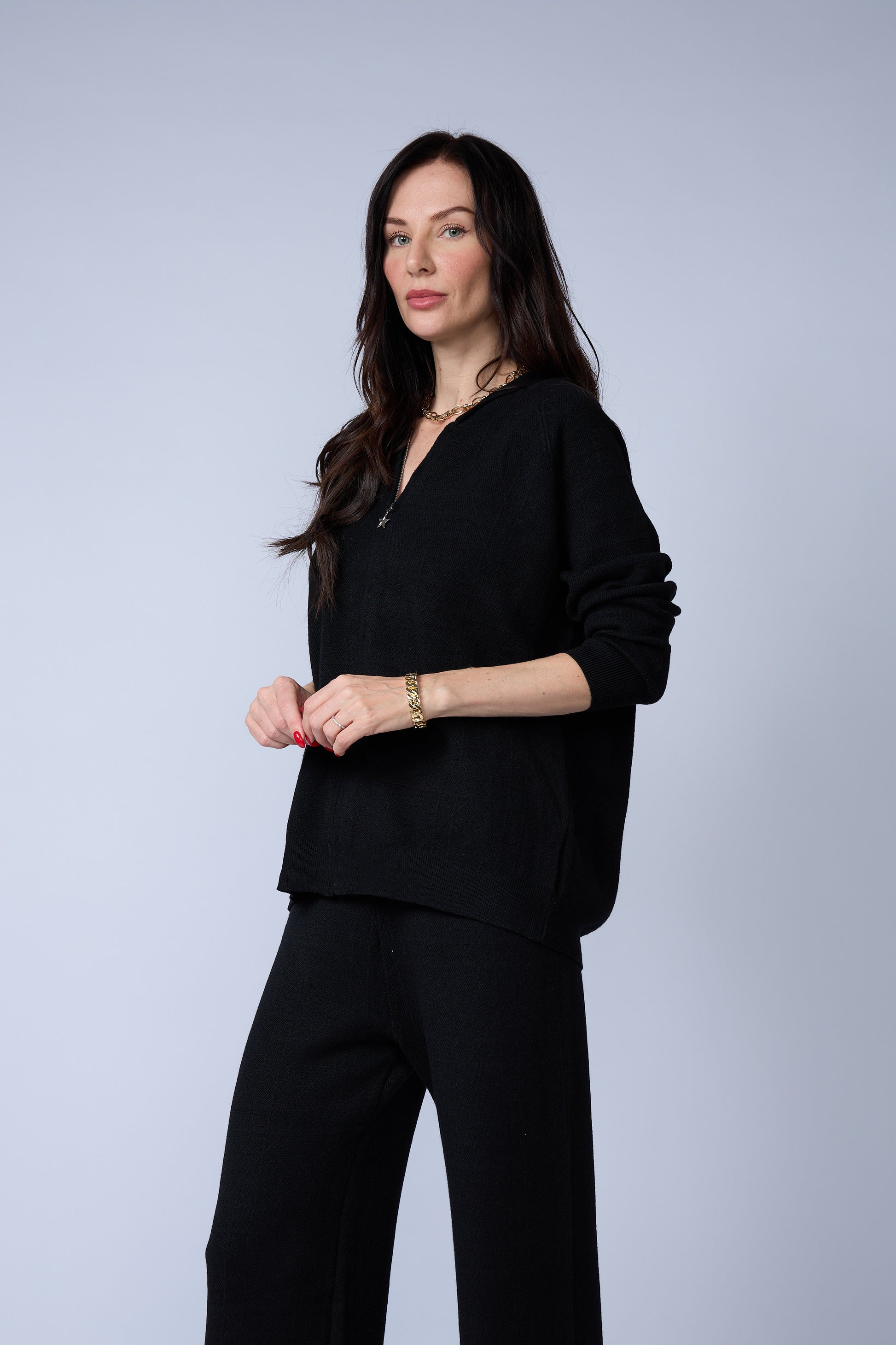 Set Chompa Capucha Cierre y Pantalon