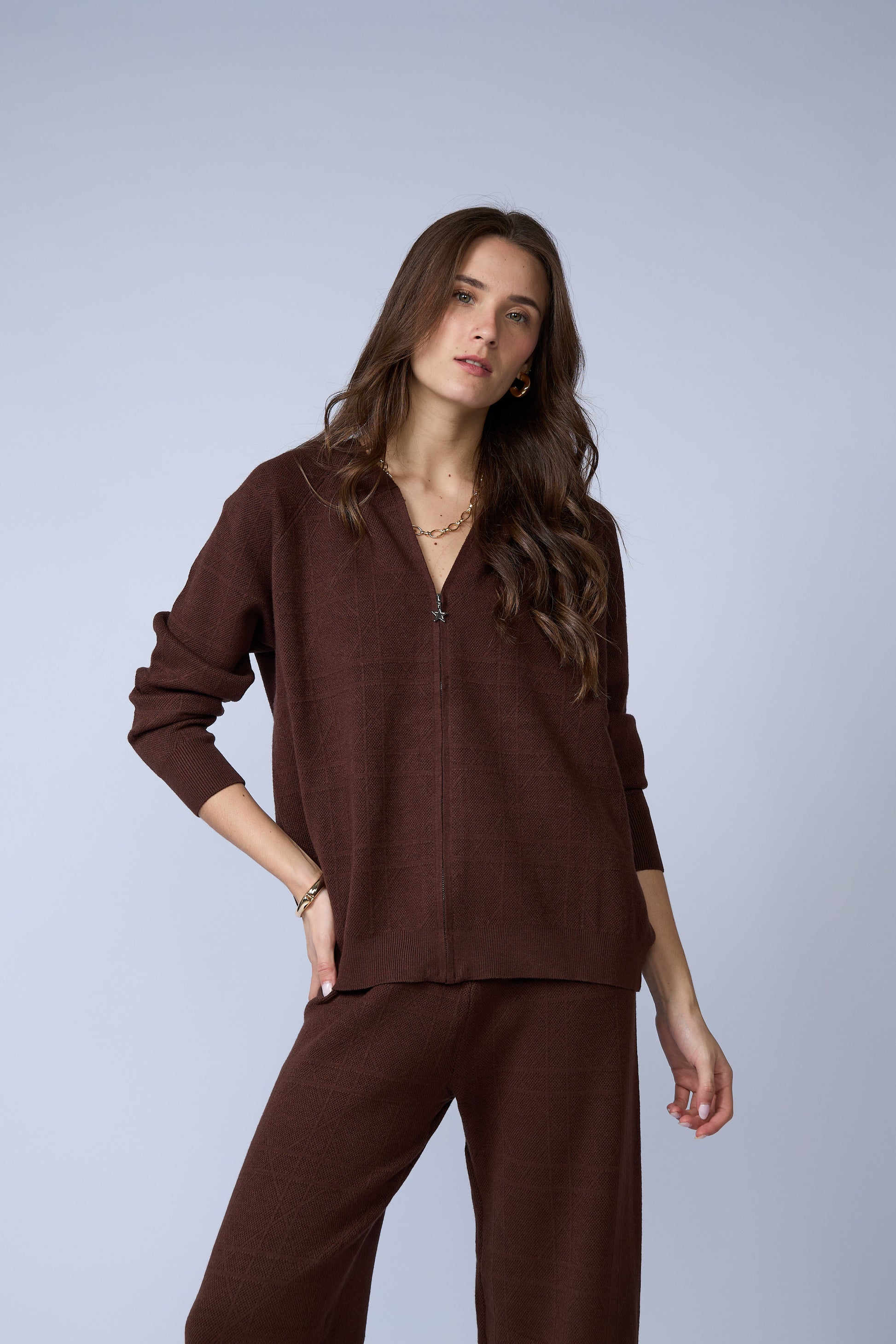 Set Chompa Capucha Cierre y Pantalon