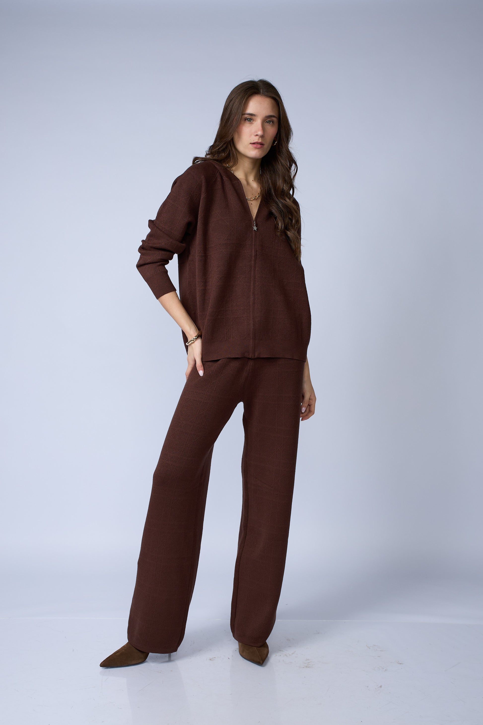Set Chompa Capucha Cierre y Pantalon