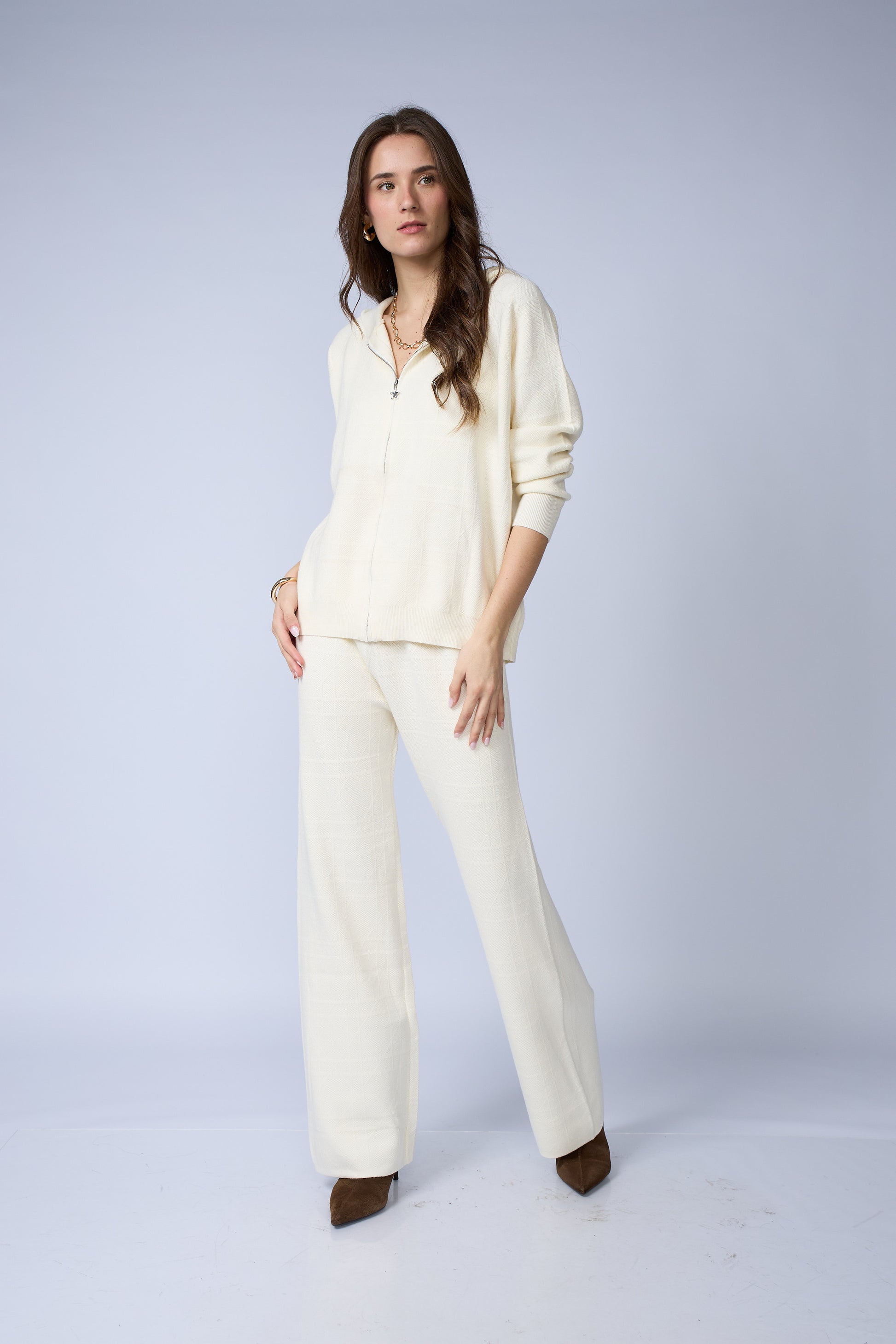 Set Chompa Capucha Cierre y Pantalon