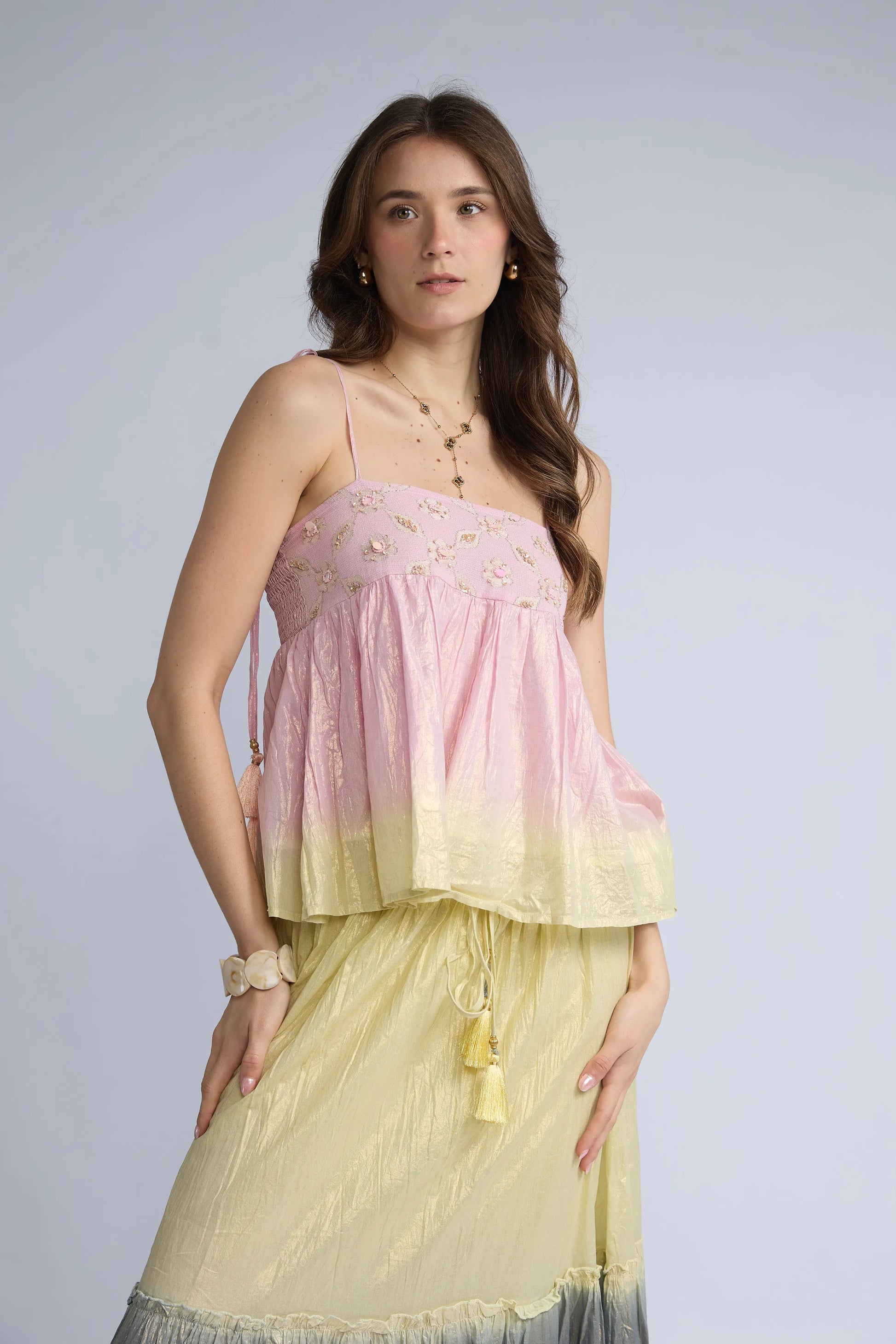 Top Degrade Lentejuelas