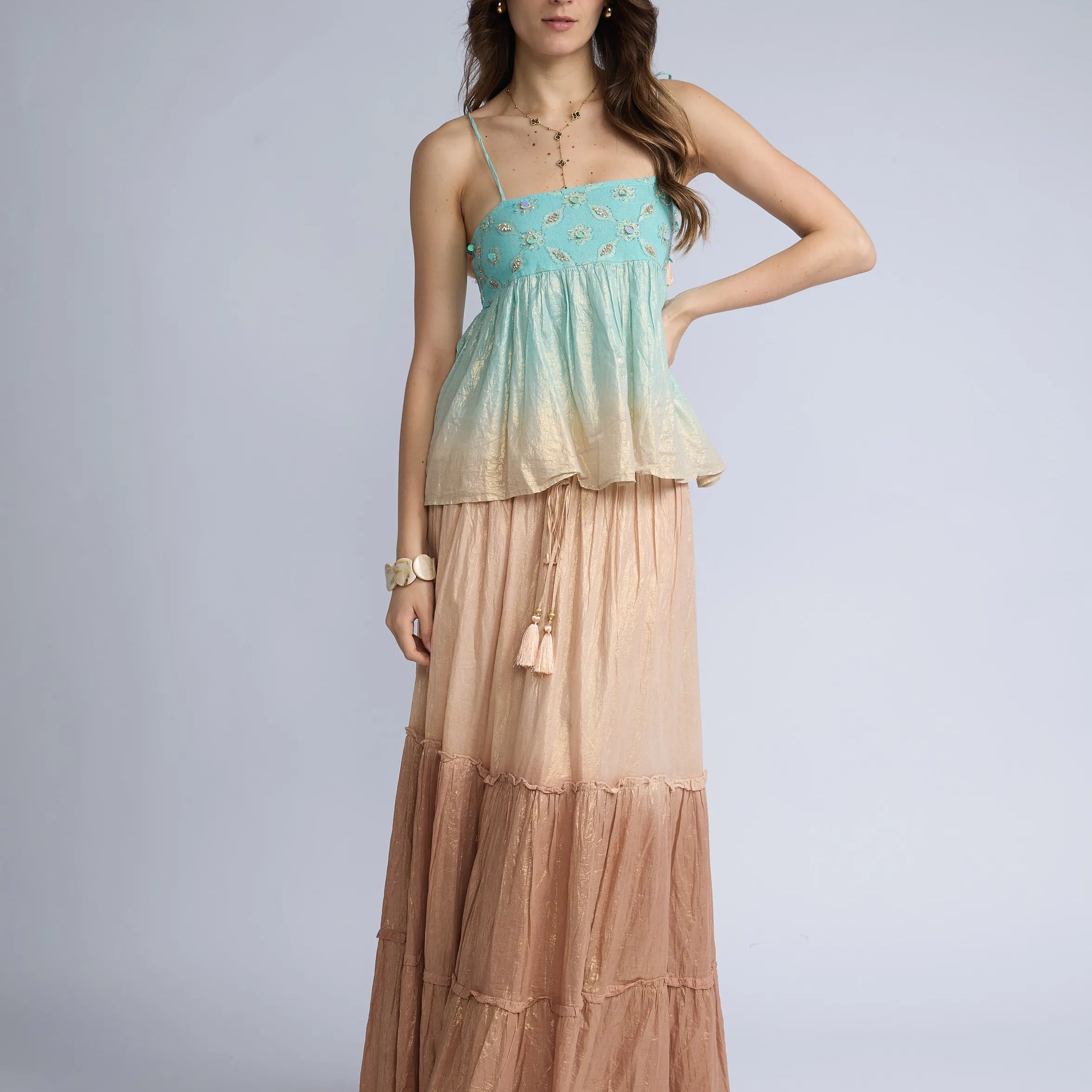 Top Degrade Lentejuelas