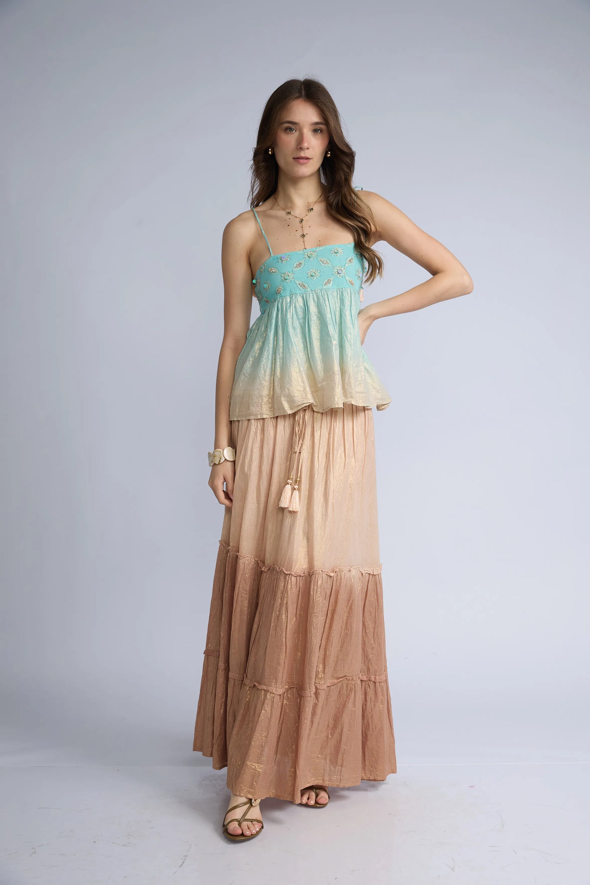 Top Degrade Lentejuelas