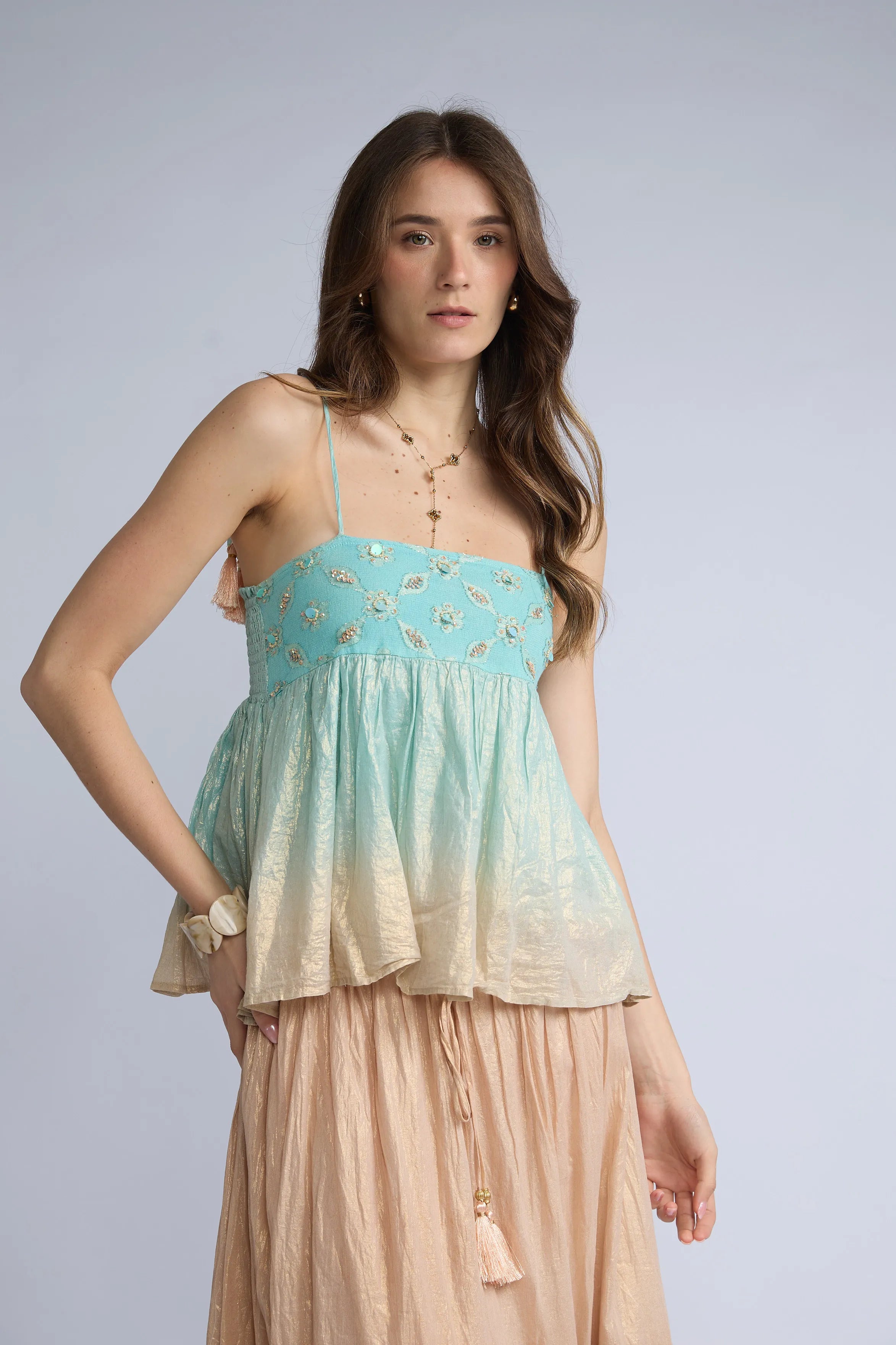 Top Degrade Lentejuelas